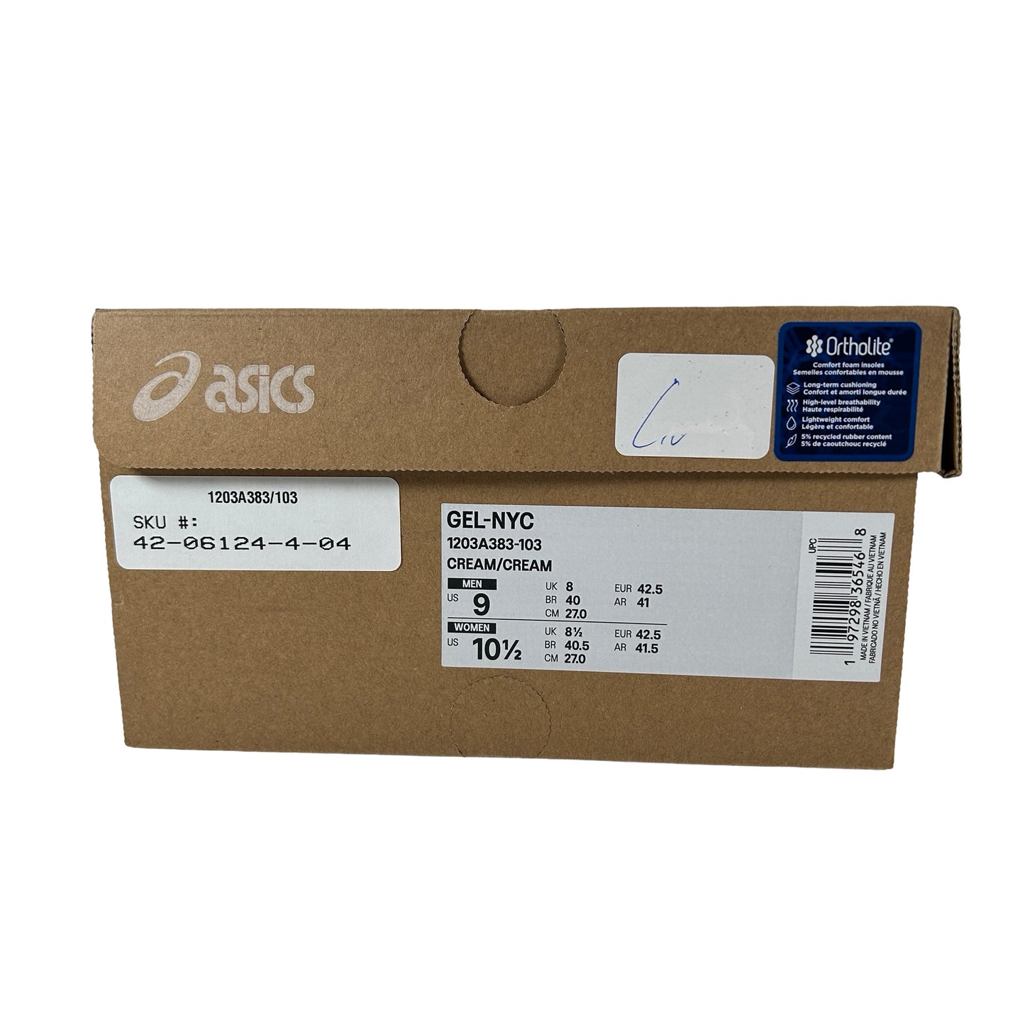 1203A383 103 ASICS Gel-NYC Cream [USED] - 9 M (Used)