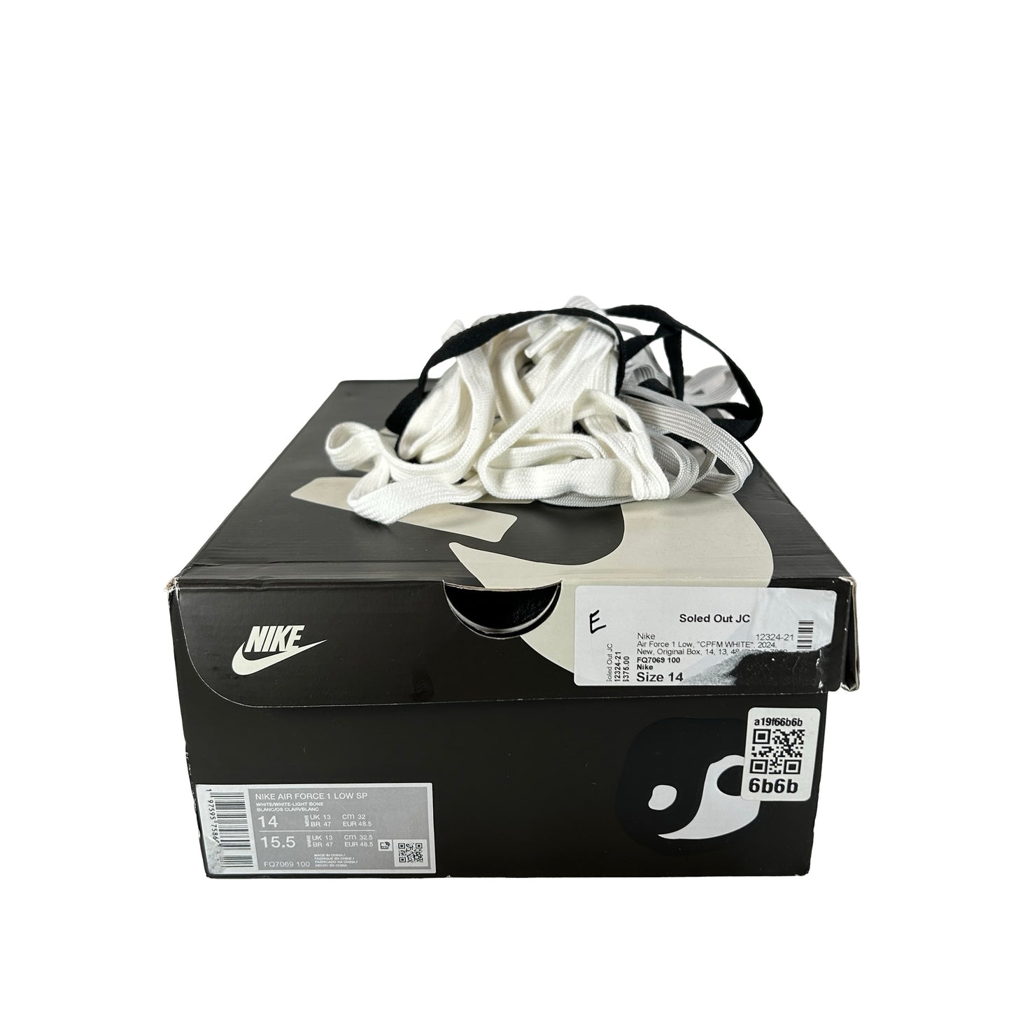 FQ7069 100 Nike Air Force 1 Low Cactus Plant Flea Market White (2024) [USED] - 14 M (Used)