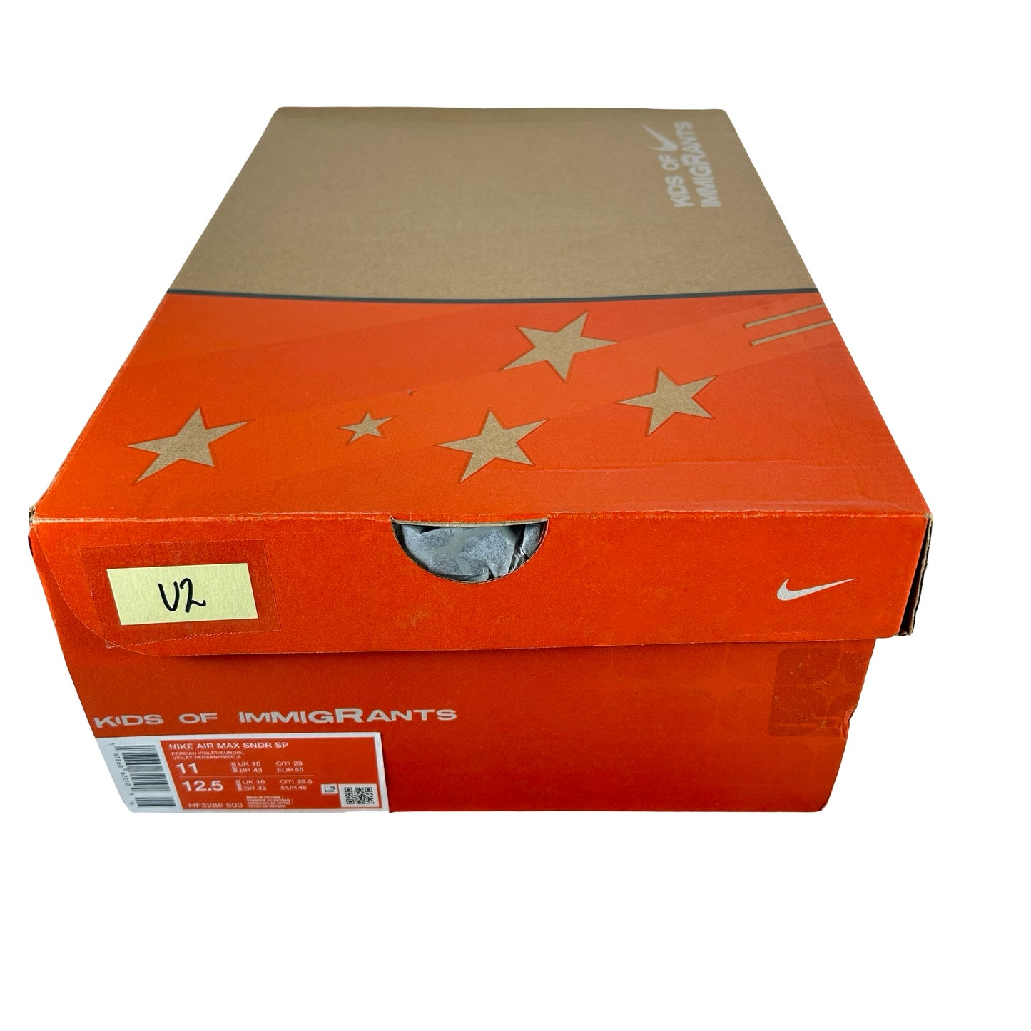HF3286 500 Nike Air Max Sunder SP Kids of Immigrants Sun Down [USED] - 11 M (Used2)