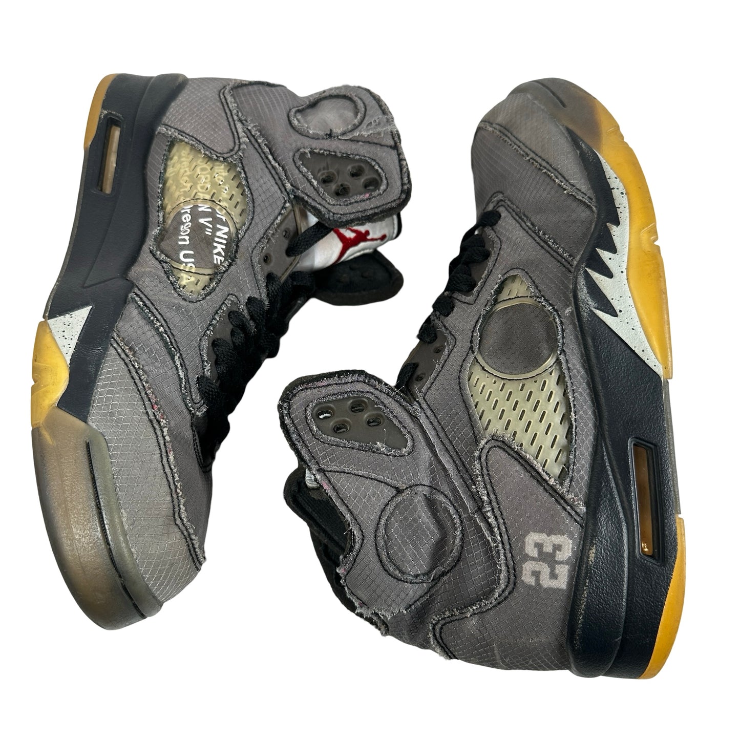 CT8480 001 Jordan 5 Off-White Black [USED] - 9 M (Used5)