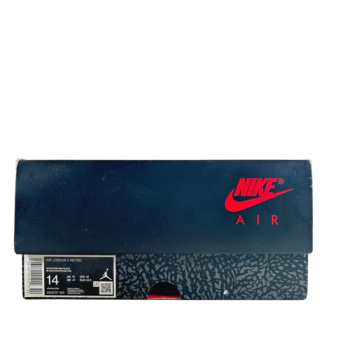 DN3707 160 Jordan 3 Retro Fire Red (2022) [USED] - 14 M (Used2)