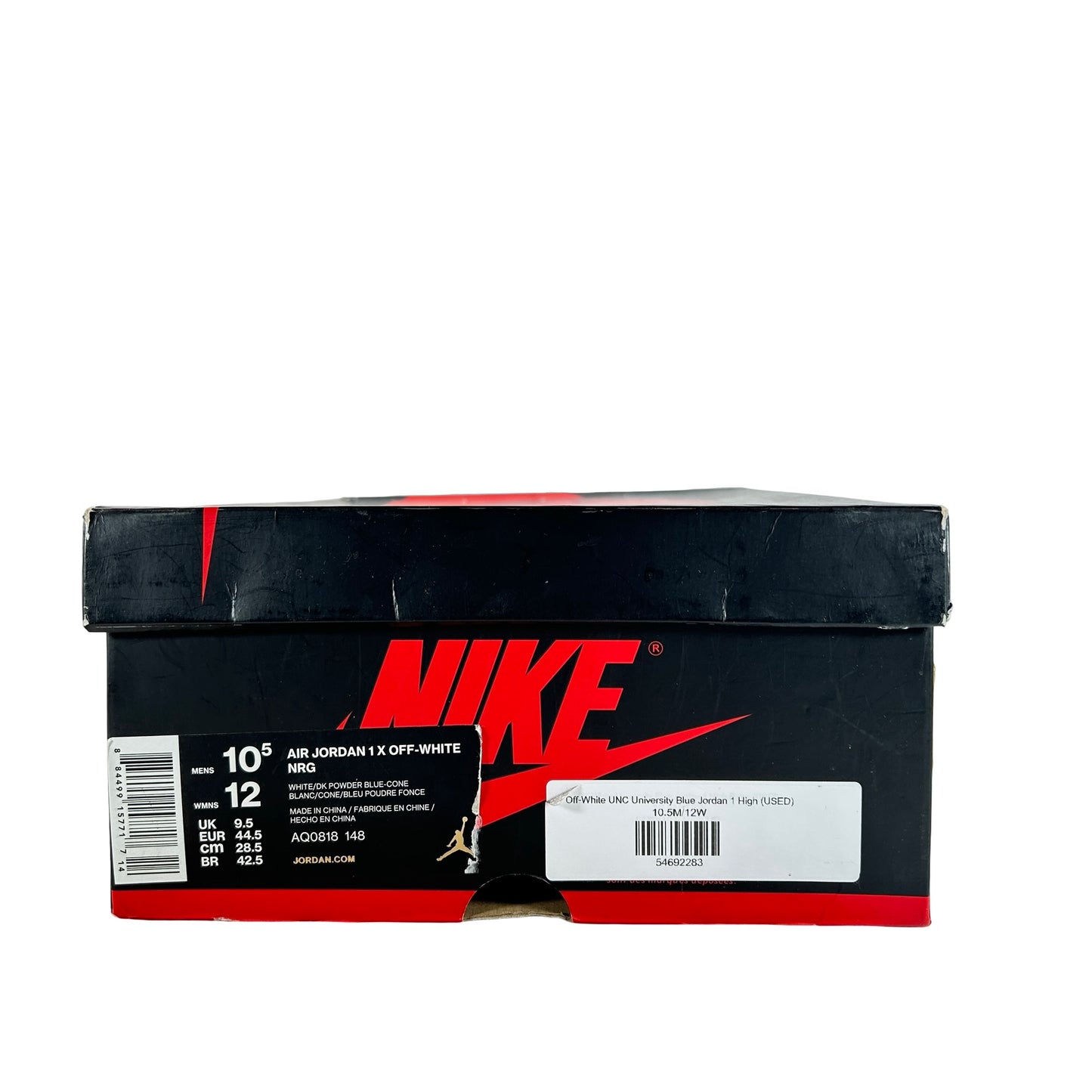 AQ0818 148 Jordan 1 Retro High Off-White UNC [USED] - 10.5 M (Used)