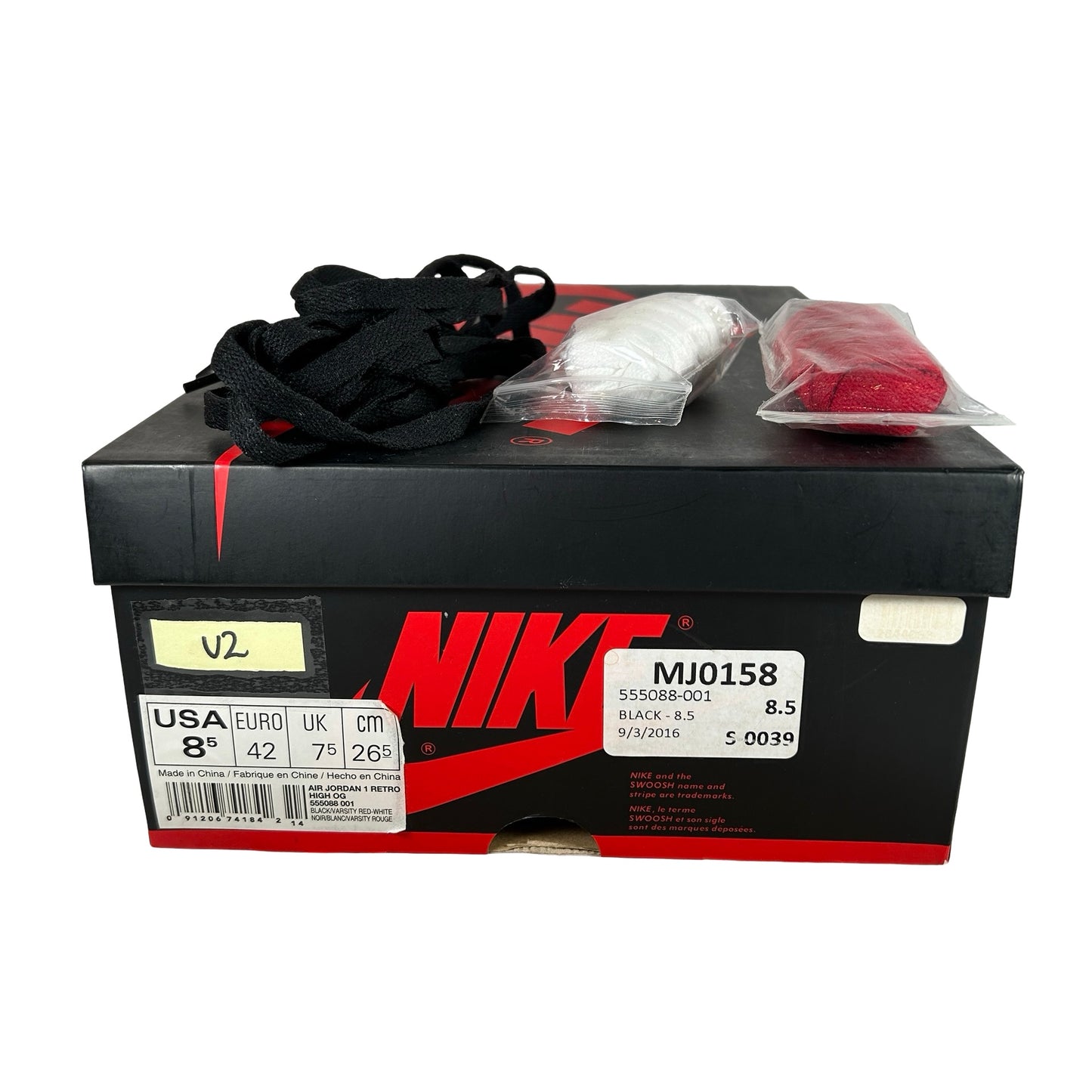 555088 001 Jordan 1 Retro High Bred Banned (2016) [USED] - 8.5 M (Used2)