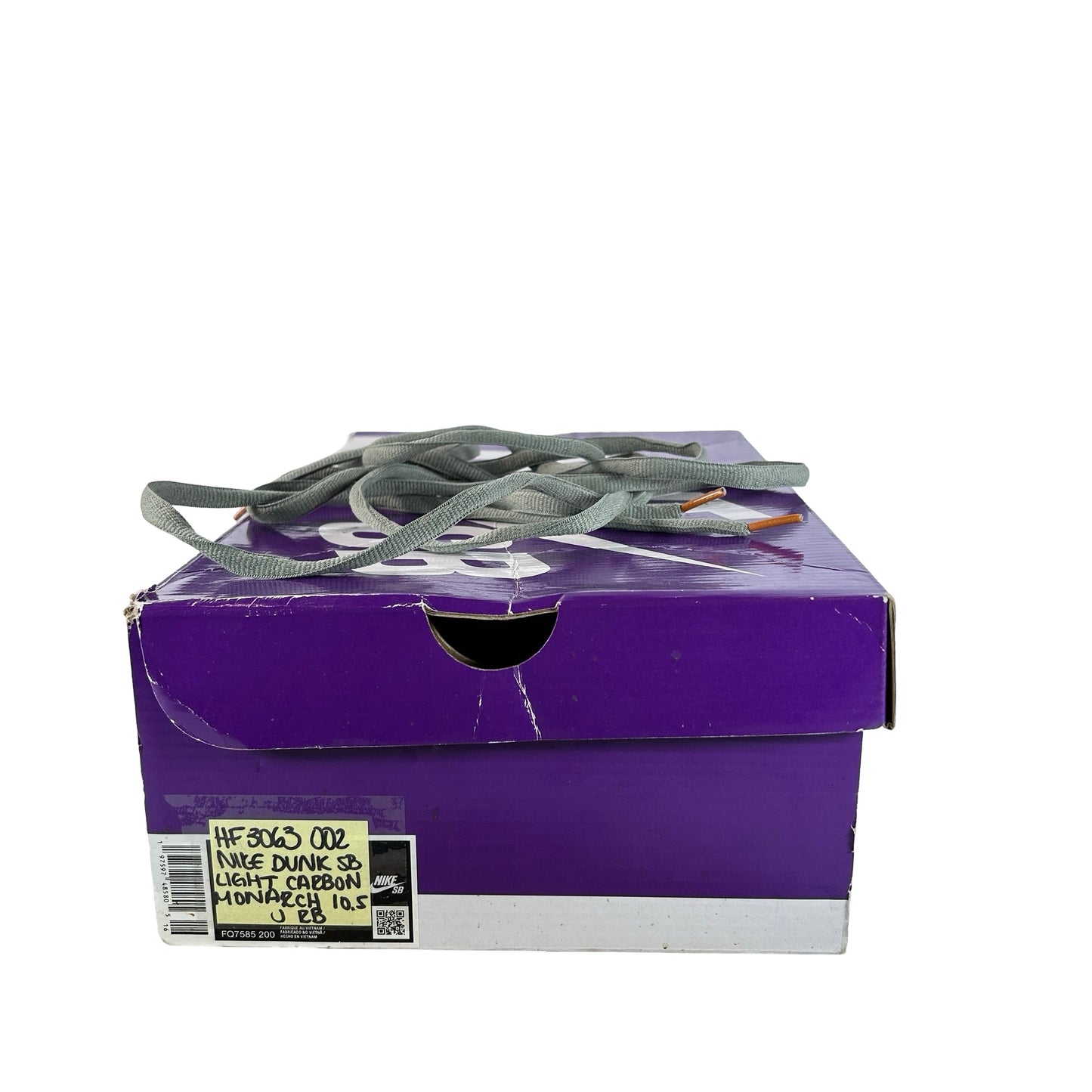 HF3063 002 Nike SB Dunk Low Light Carbon Monarch [USED] - 10.5 M (Used) (Replace Box)
