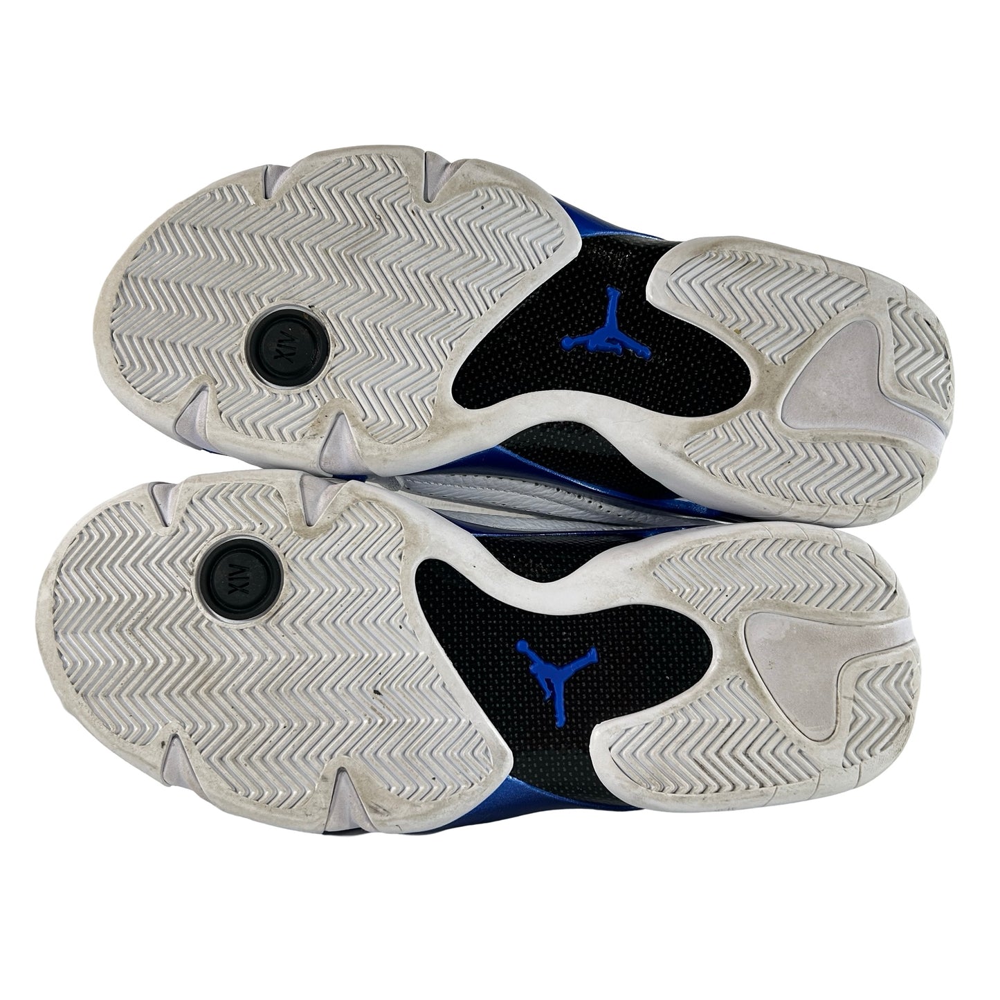 487471 104 Jordan 14 Retro White Hyper Royal [USED] - 9 M (Used2)