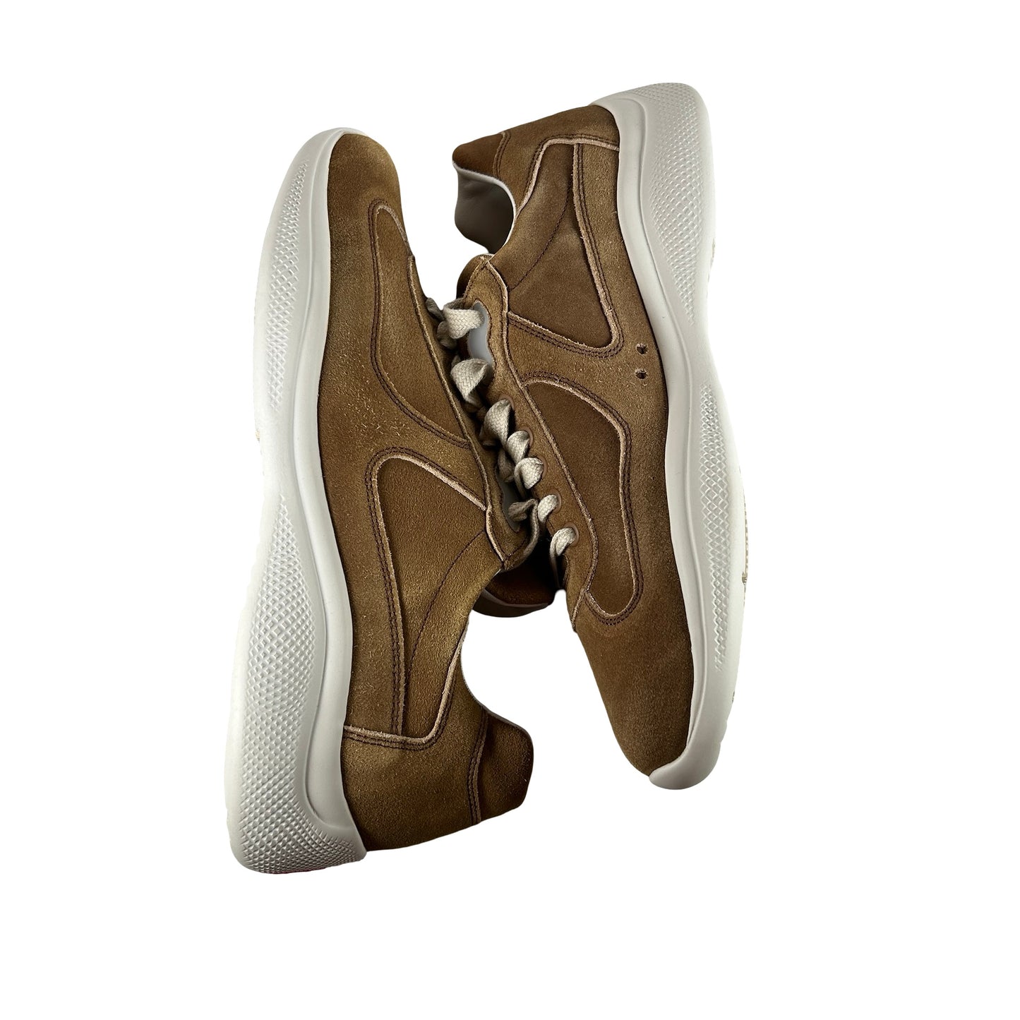 4E3400 Z50 F0401 Prada America's Cup Brown Suede