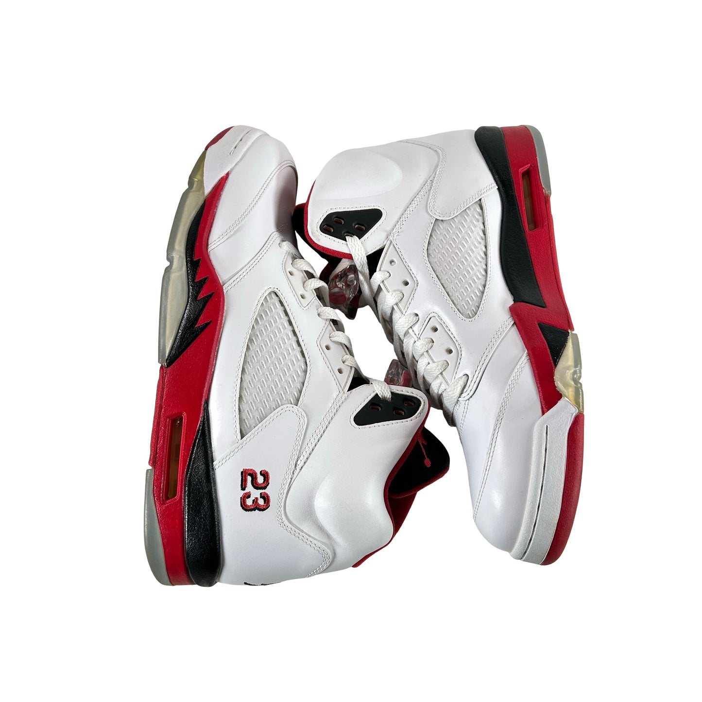 136027 120 Jordan 5 Retro Fire Red Black Tongue (2013) [USED] - 10.5 M (Used)