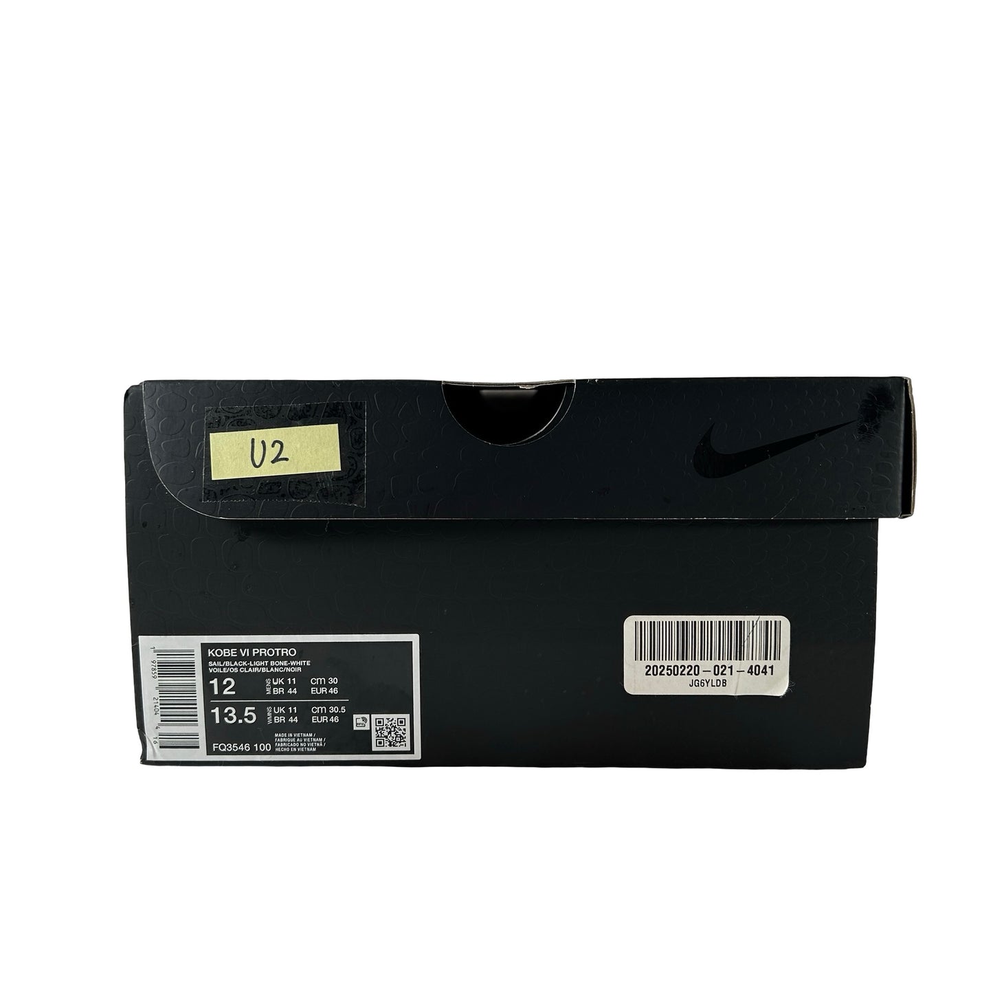 FQ3546 100 Nike Kobe 6 Protro Sail All-Star [USED] - 12 M (Used2)