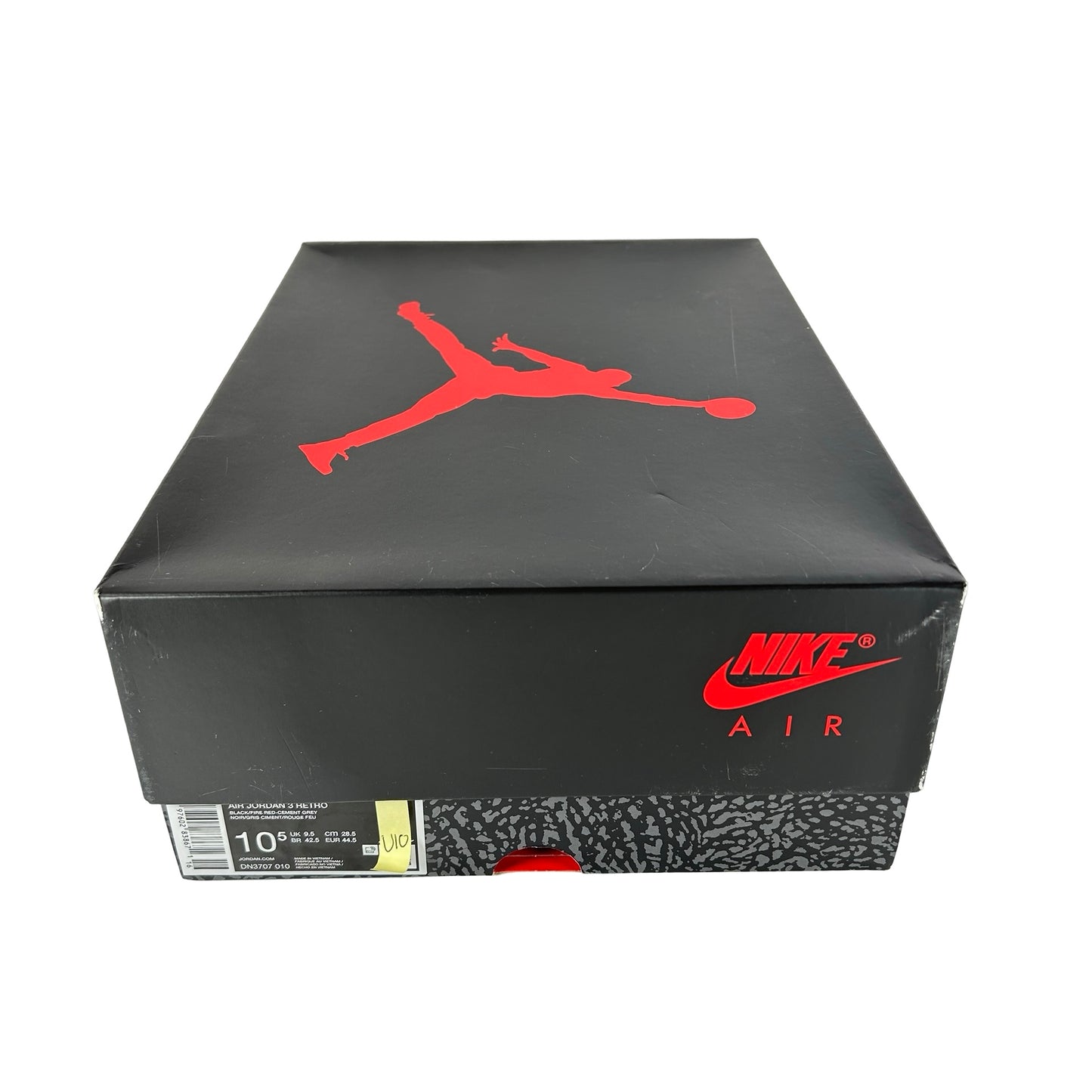 DN3707 010 Jordan 3 Retro OG Black Cement (2024) [USED] - 10.5 M (Used10)