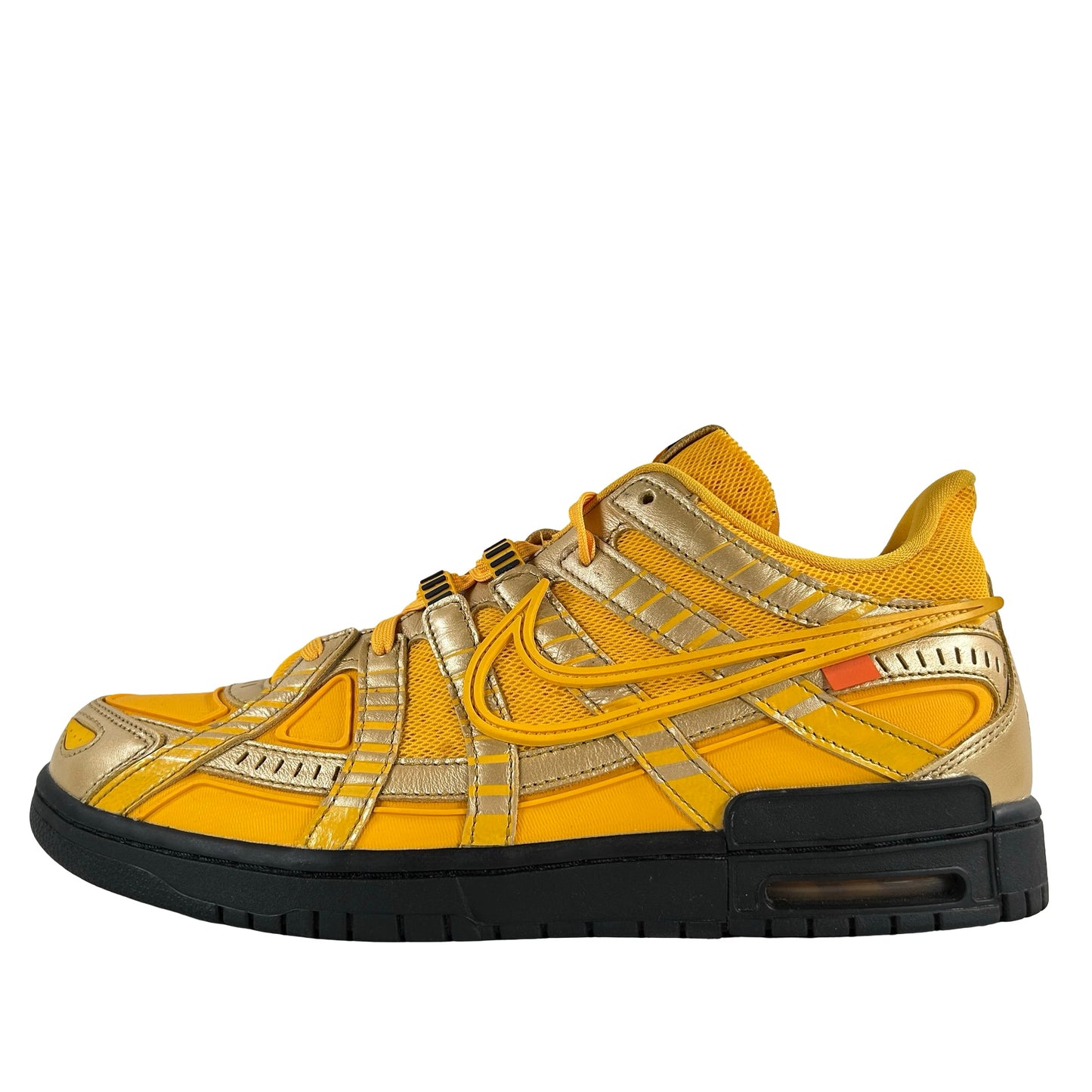 CU6015 700 Nike Air Rubber Dunk Off-White University Gold [USED] - 12 M (Used)