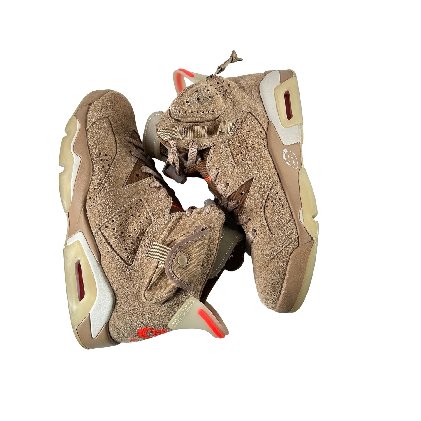 DH0690 200 Jordan 6 Retro Travis Scott British Khaki [USED] - 7 M (Used) (No Box)