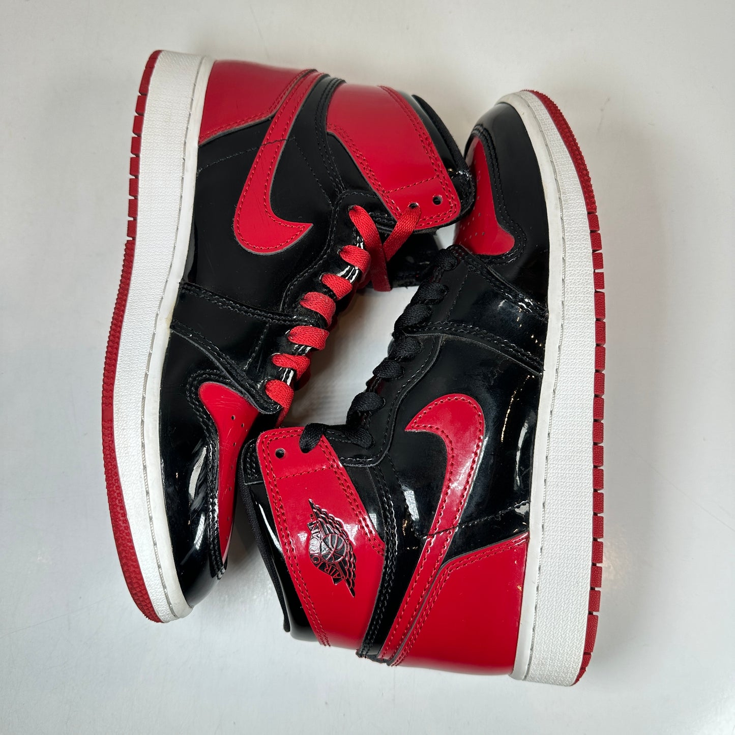 575441 063 Jordan 1 Retro High OG Patent Bred (GS) [USED] - 5.5 Y (Used)