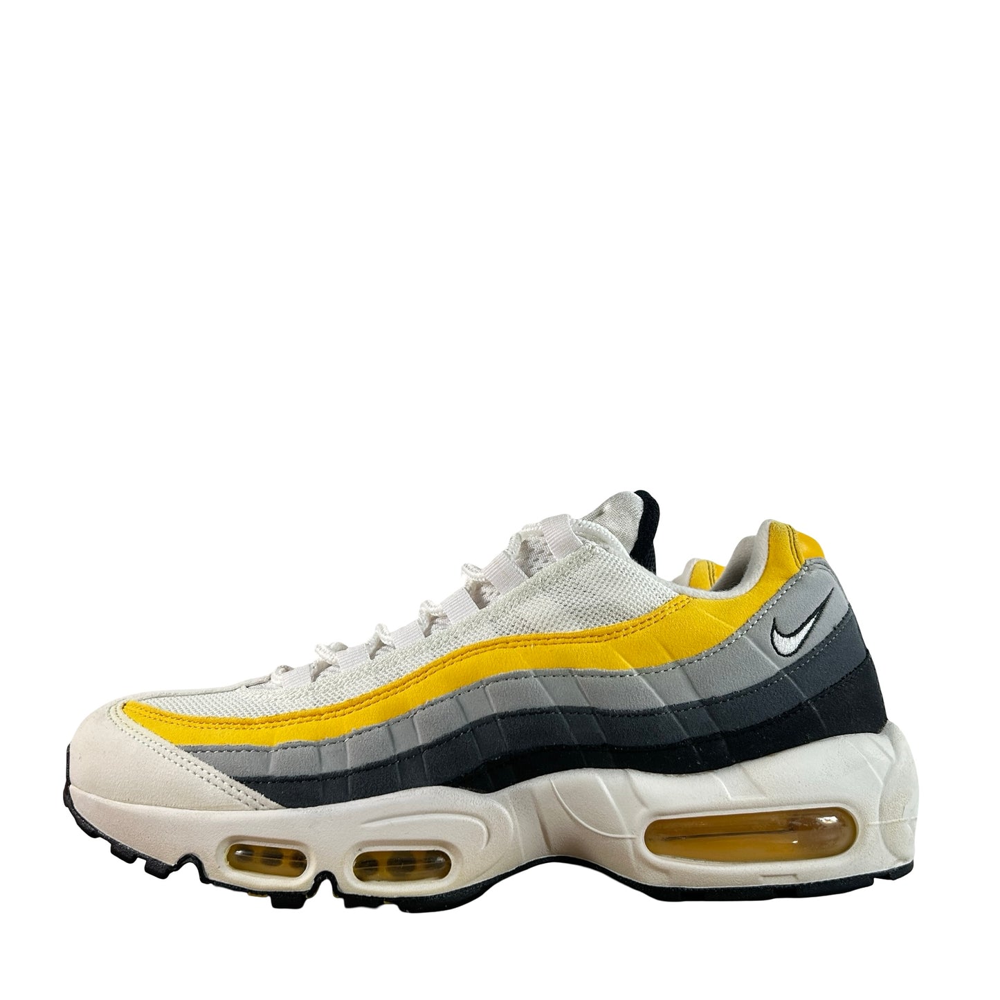 CD7495 100 Nike Air Max 95 White Amarillo Dark Grey [USED] - 9.5 M (Used)