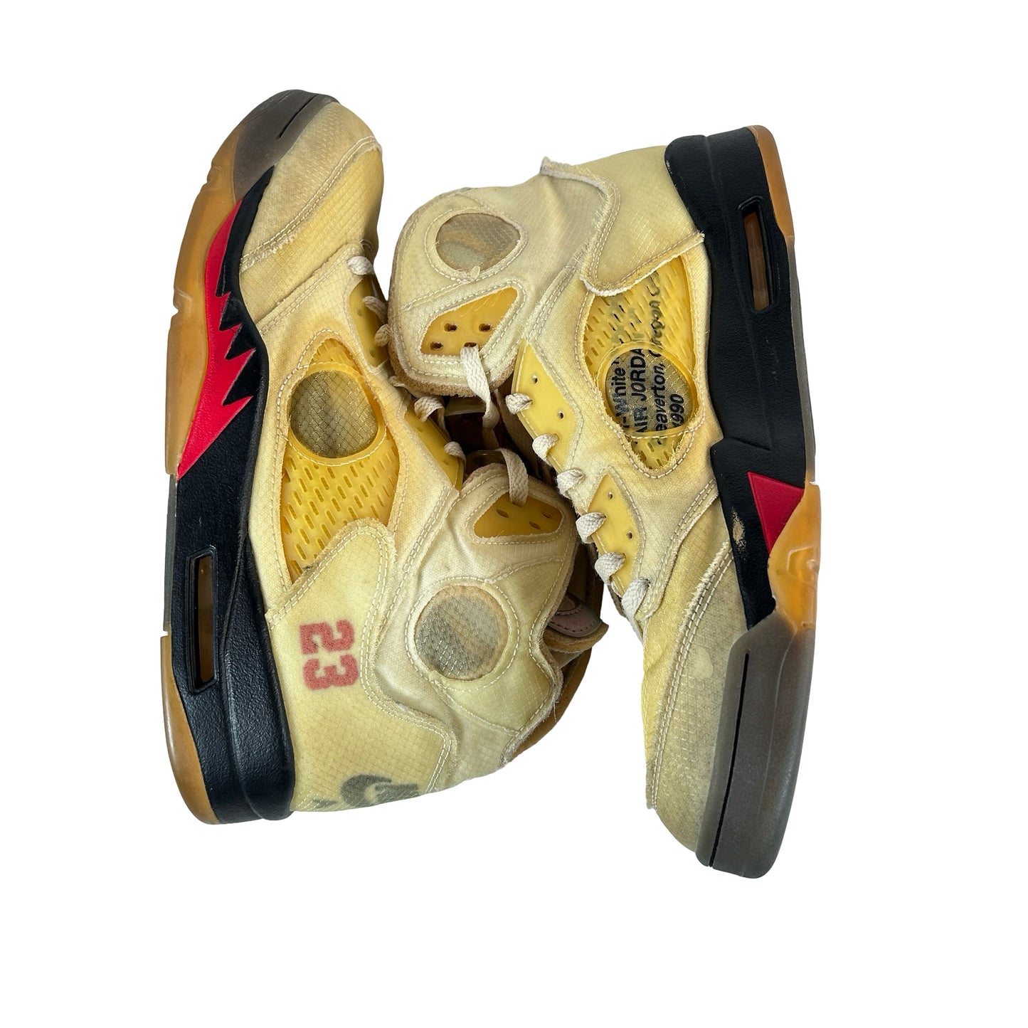 DH8565 100 Jordan 5 Off-White Sail [USED] - 13 M (Used) (No Box) (No Insoles)