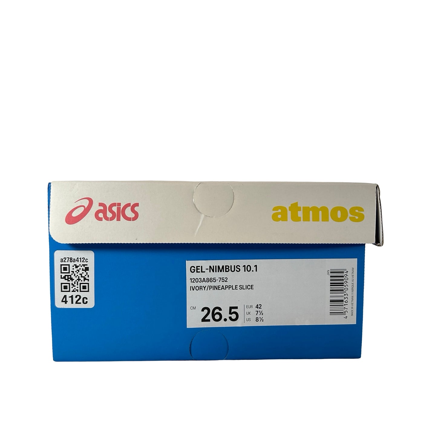 1203A865 752 ASICS Gel-Nimbus 10.1 Vandy The Pink x atmos Banana Split Banana [USED] - 8.5 M (Used)