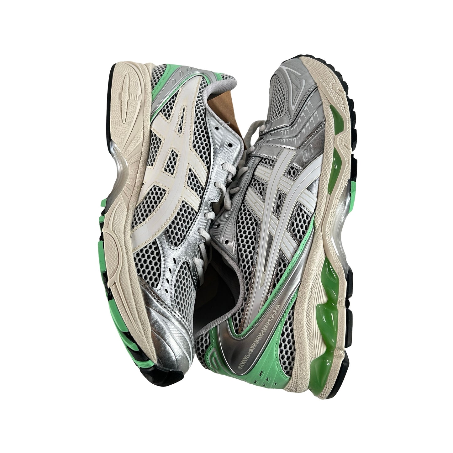 1203A740 102 ASICS Gel-Kayano 14 Silver Lime [USED] - 11 M (VNDS)