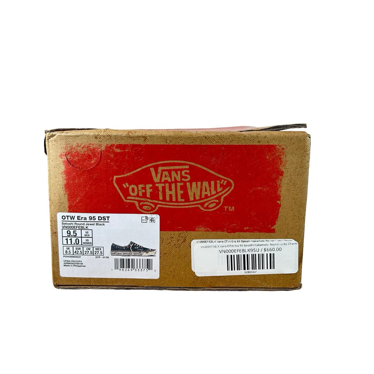 VN000EFEBLK Vans OTW Era 95 Satoshi Nakamoto Round Lucky Charm [USED] - 9.5 M (Used)