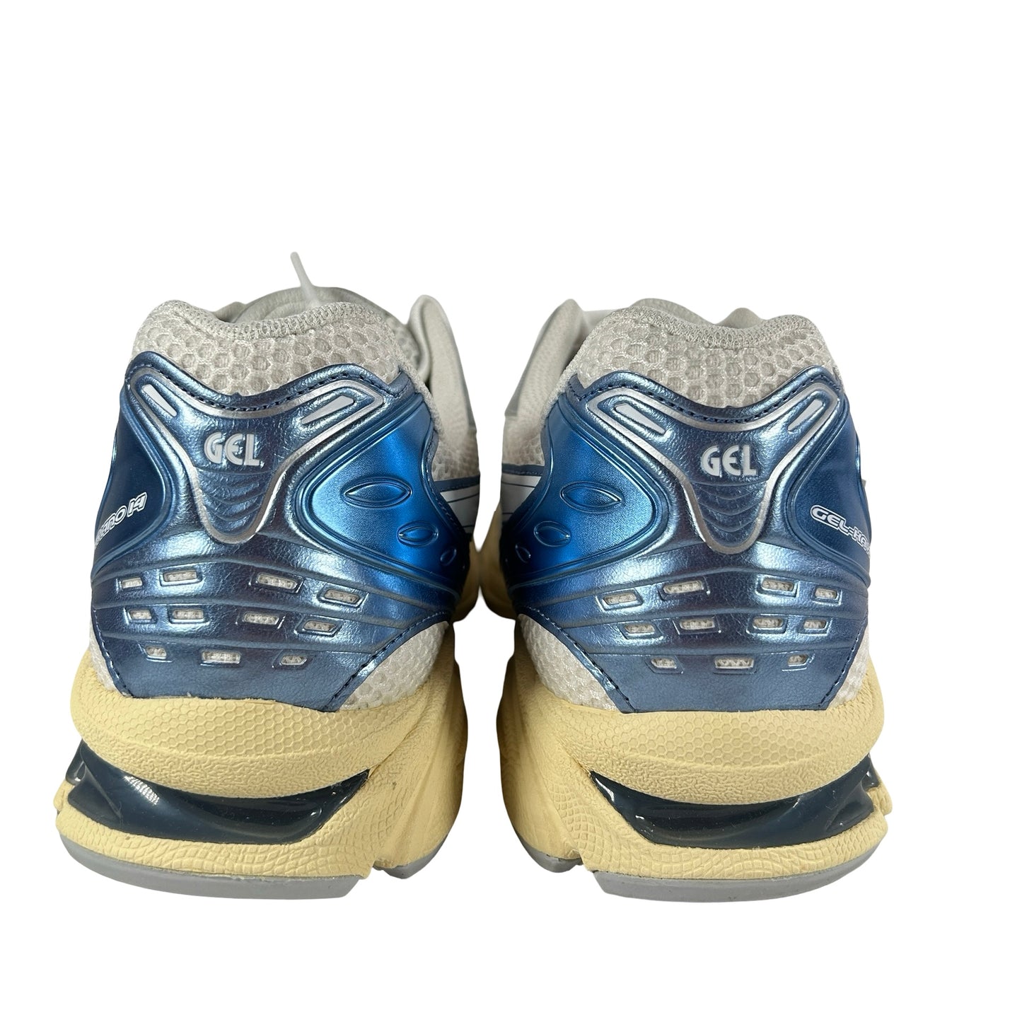 1203A537 102 ASICS Gel-Kayano 14 Cream Metallic Blue [USED] - 10.5 M (Used)
