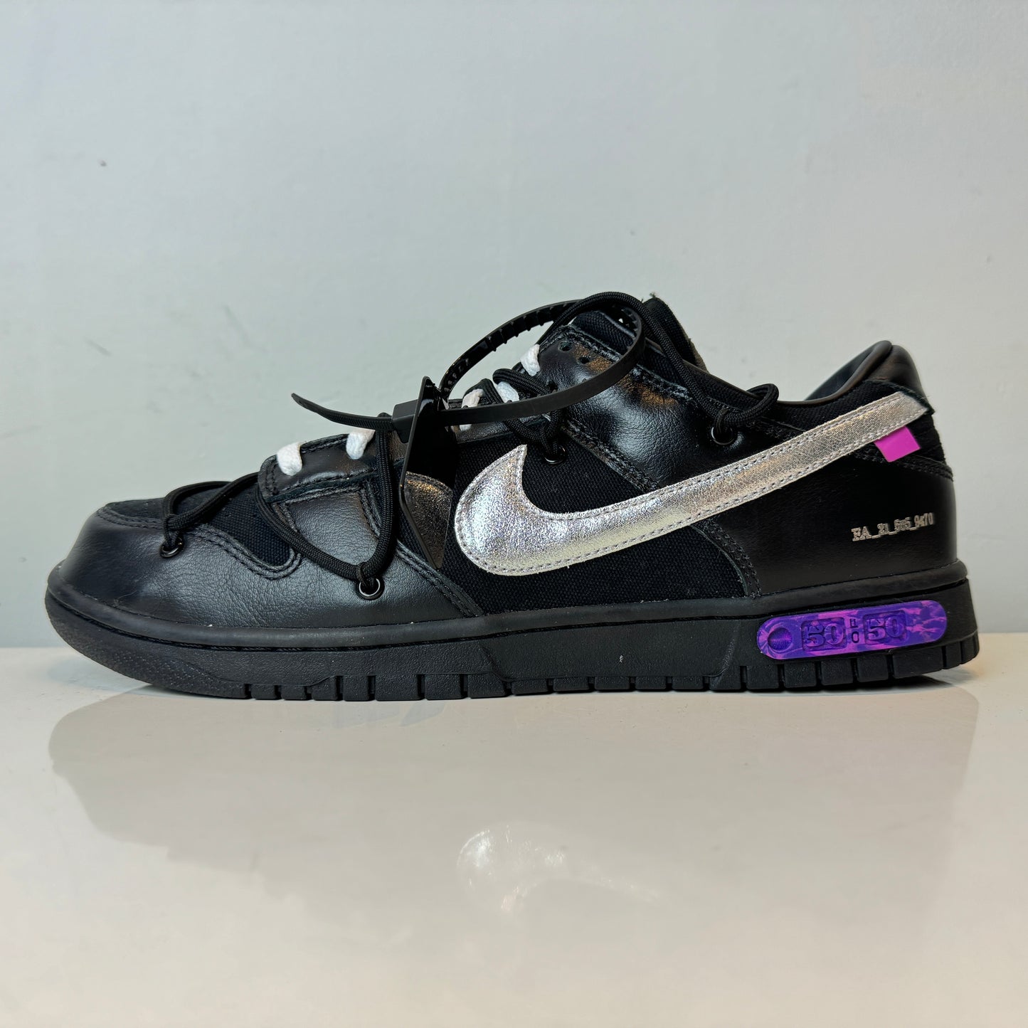DM1602 001 Nike Dunk Low Off-White Lot 50 [USED] - 12 M (Used)