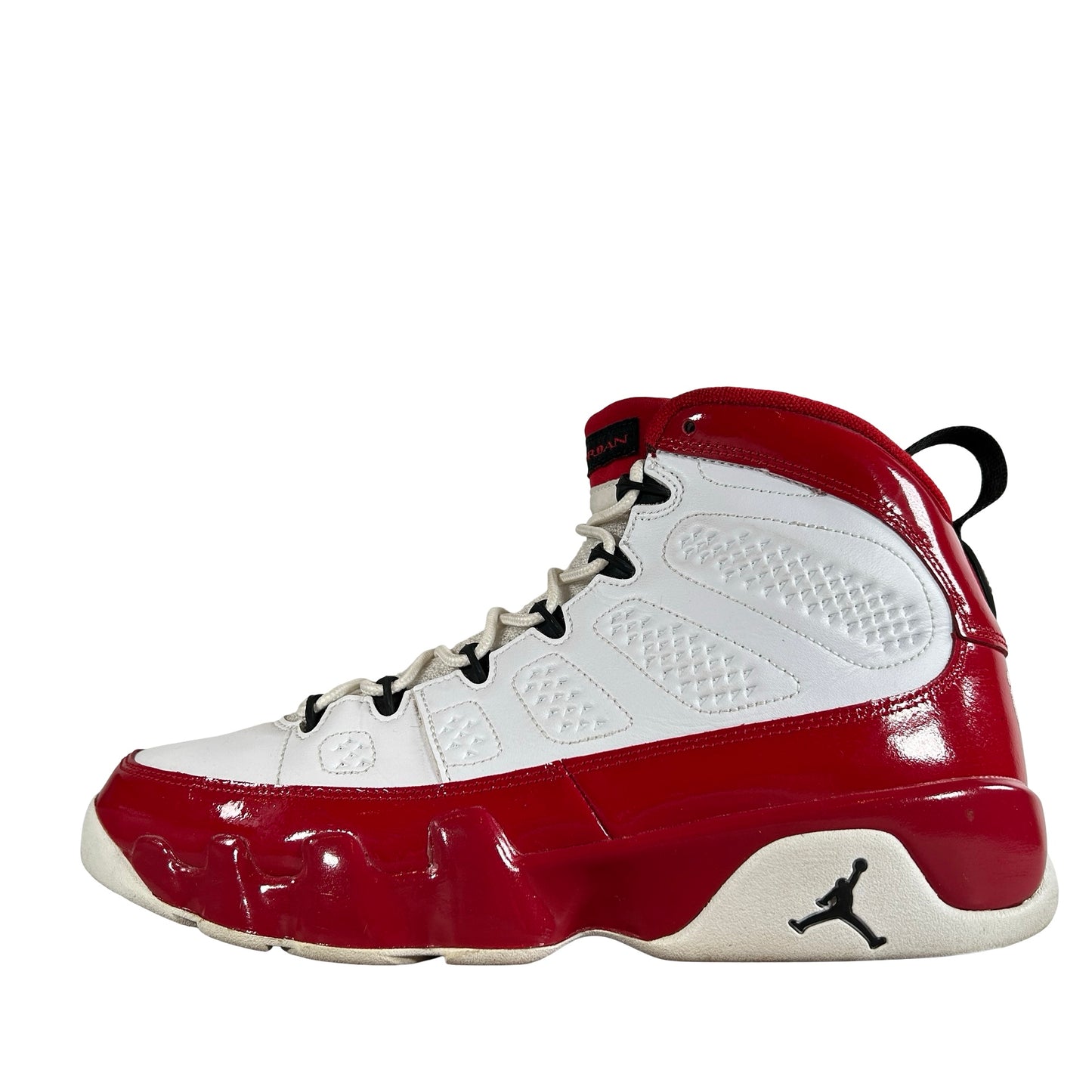 302370 160 Jordan 9 Retro White Gym Red [USED] - 9 M (Used)