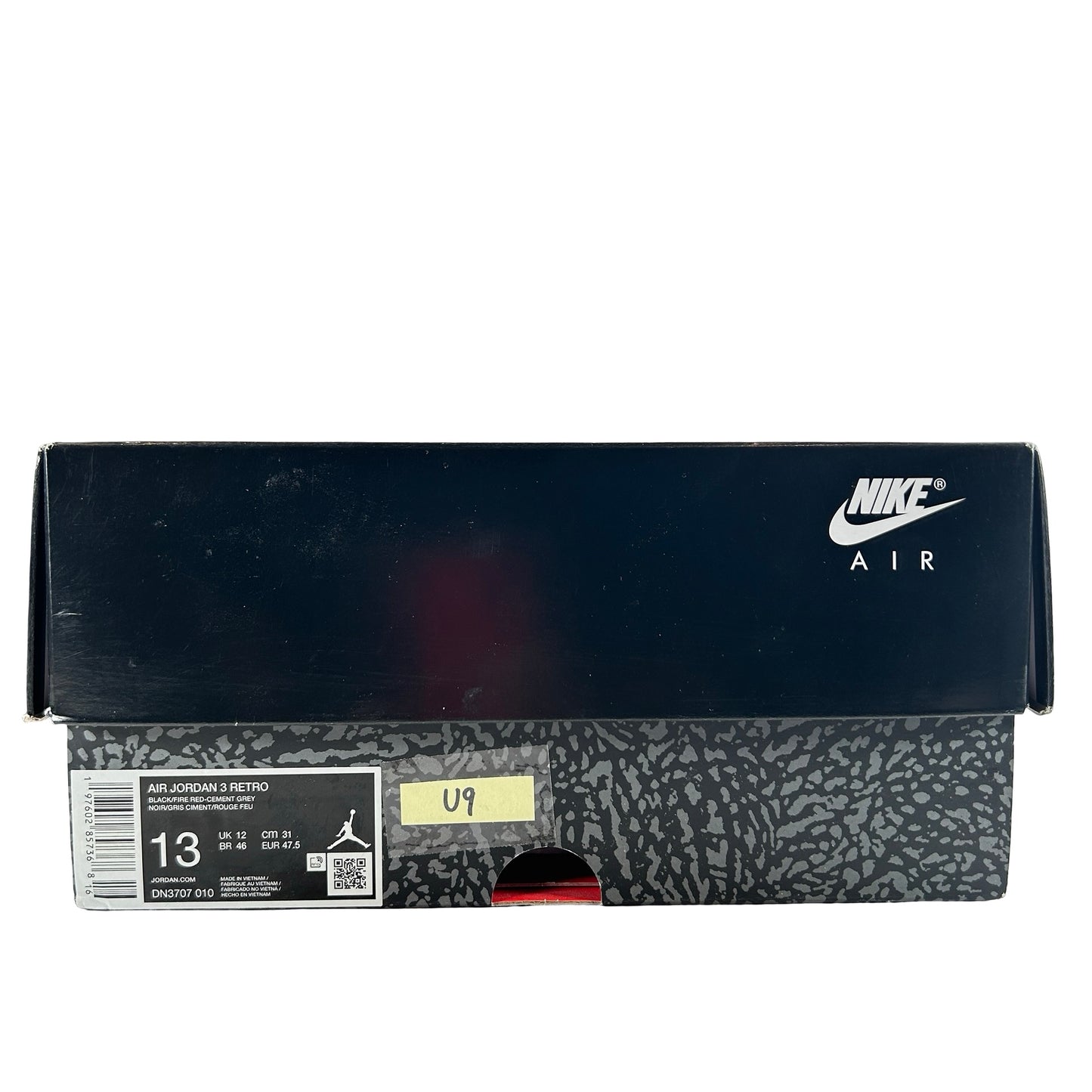 DN3707 010 Jordan 3 Retro Black Cement Reimagined (2024) [USED] - 13 (Used9) (Replace Lid)