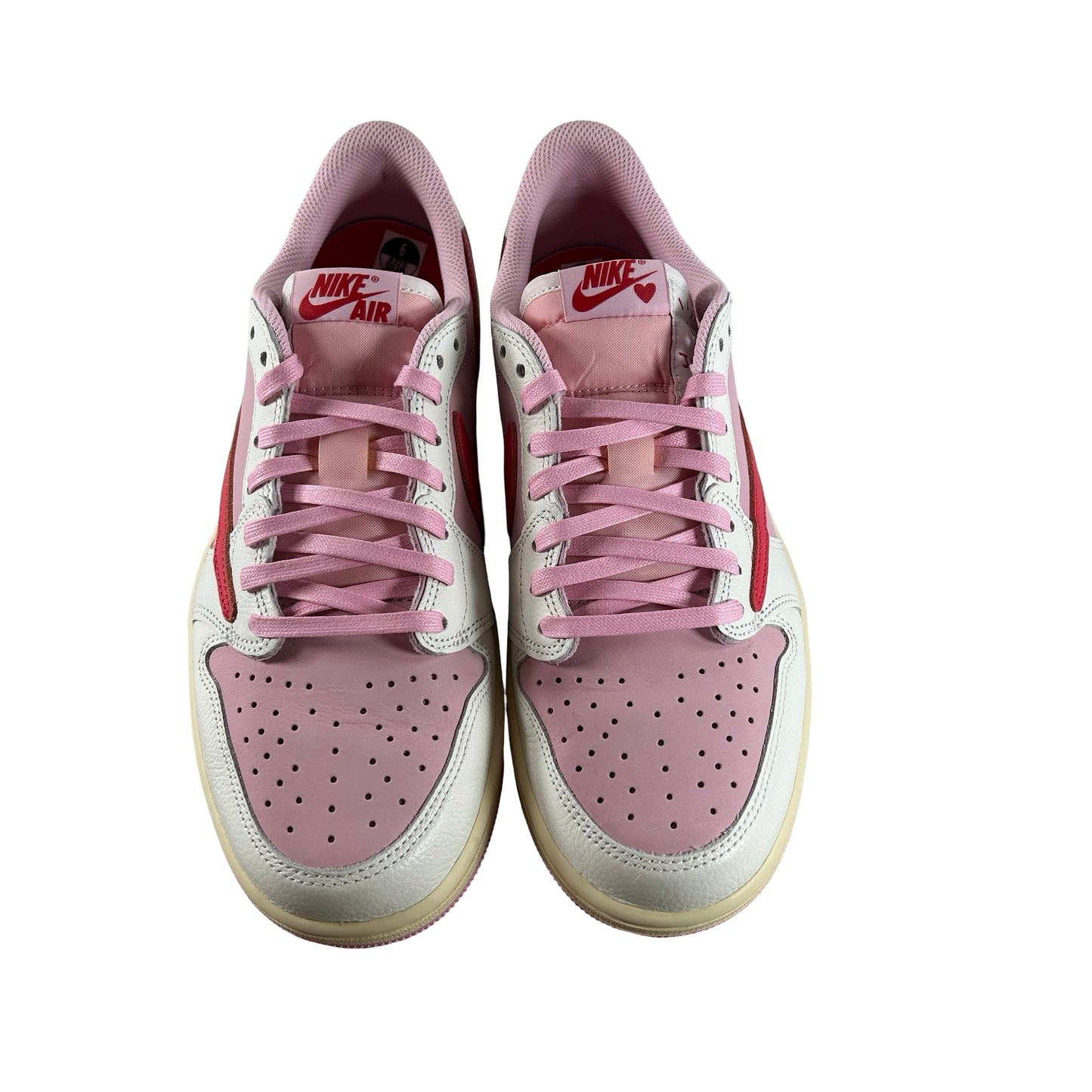 IQ7604 101 Jordan 1 Retro Low OG SP Travis Scott Sail Tropical Pink [USED] - 9 M (Used)