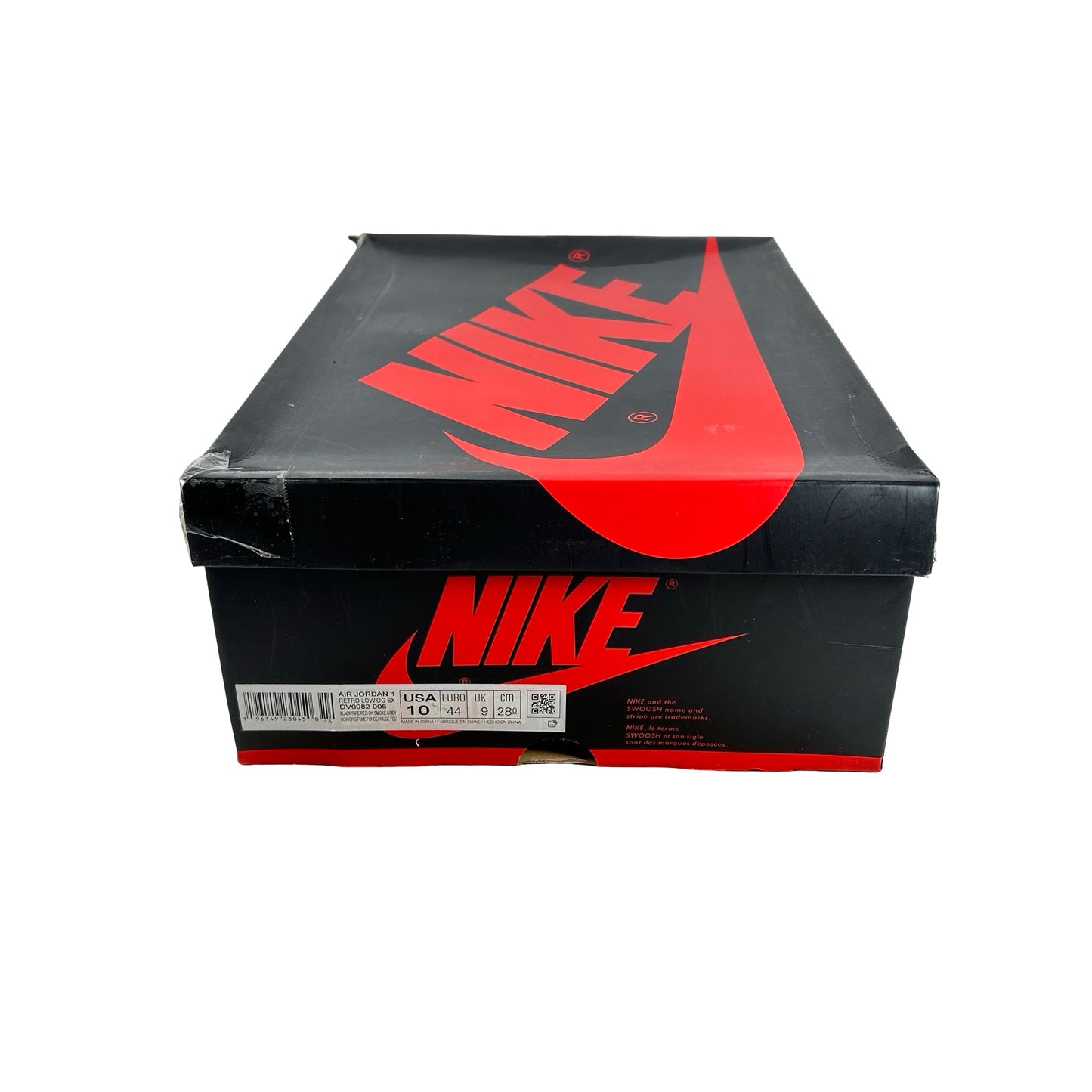 DV0982 006 Jordan 1 Low OG EX Black Smoke Grey [USED] - 10 M (Used)