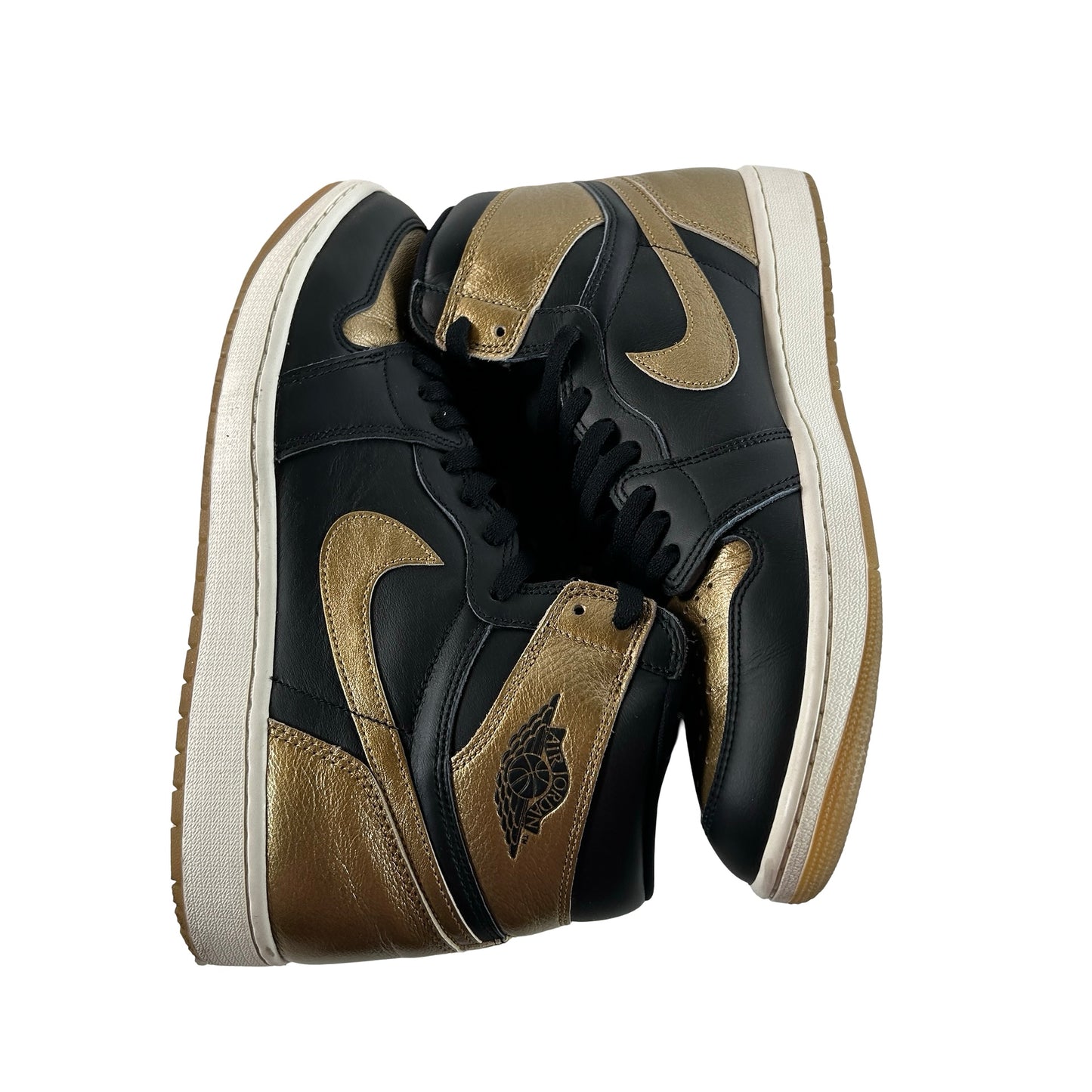 DZ5485 071 Jordan 1 Retro High OG Black Metallic Gold [USED] - 12 M (Used2)