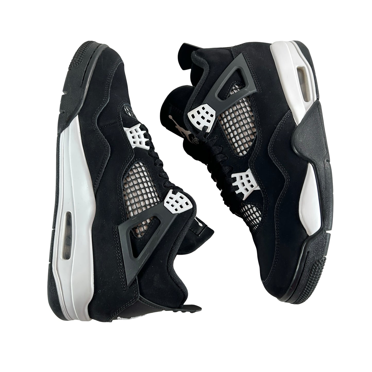 FQ8138 001  Jordan 4 Retro White Thunder [USED] - 9.5 M (Used8)