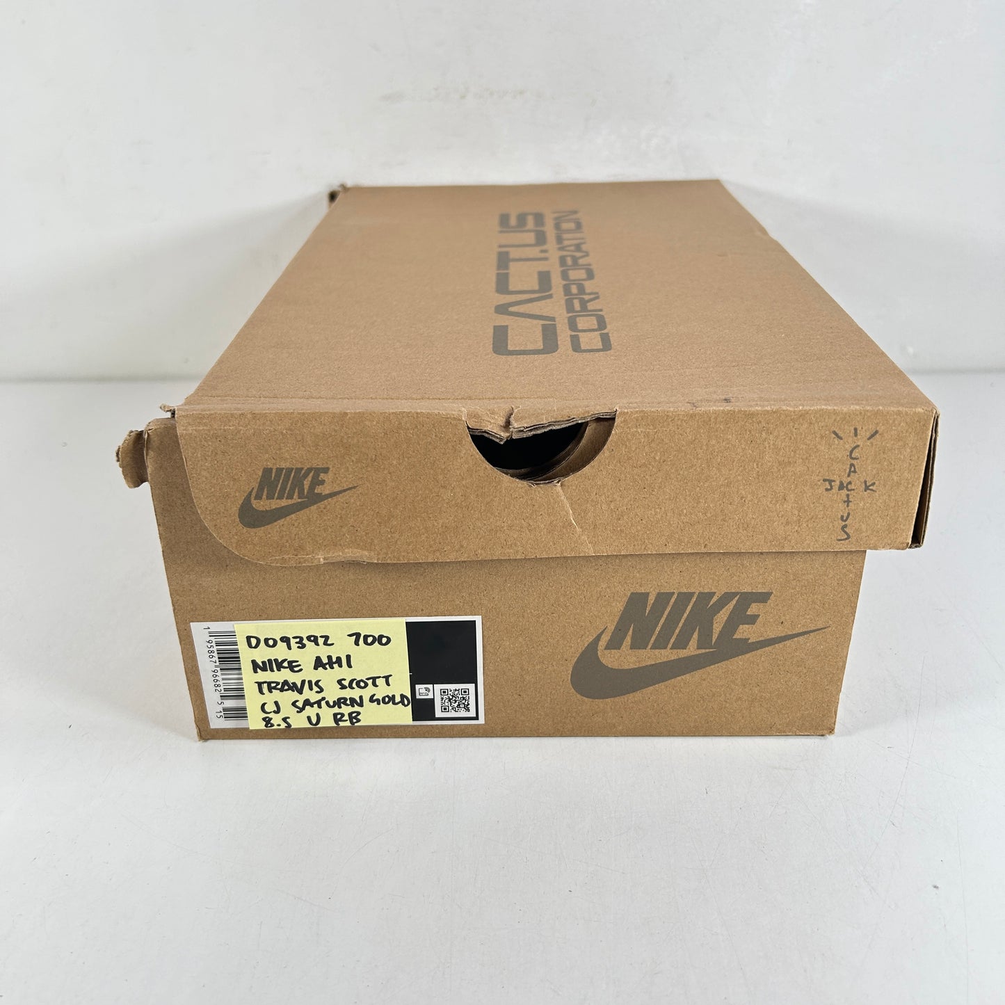DO9392 700 Nike Air Max 1 Travis Scott Cactus Jack Saturn Gold [USED] - 8.5 M (Used) (Replace Box)