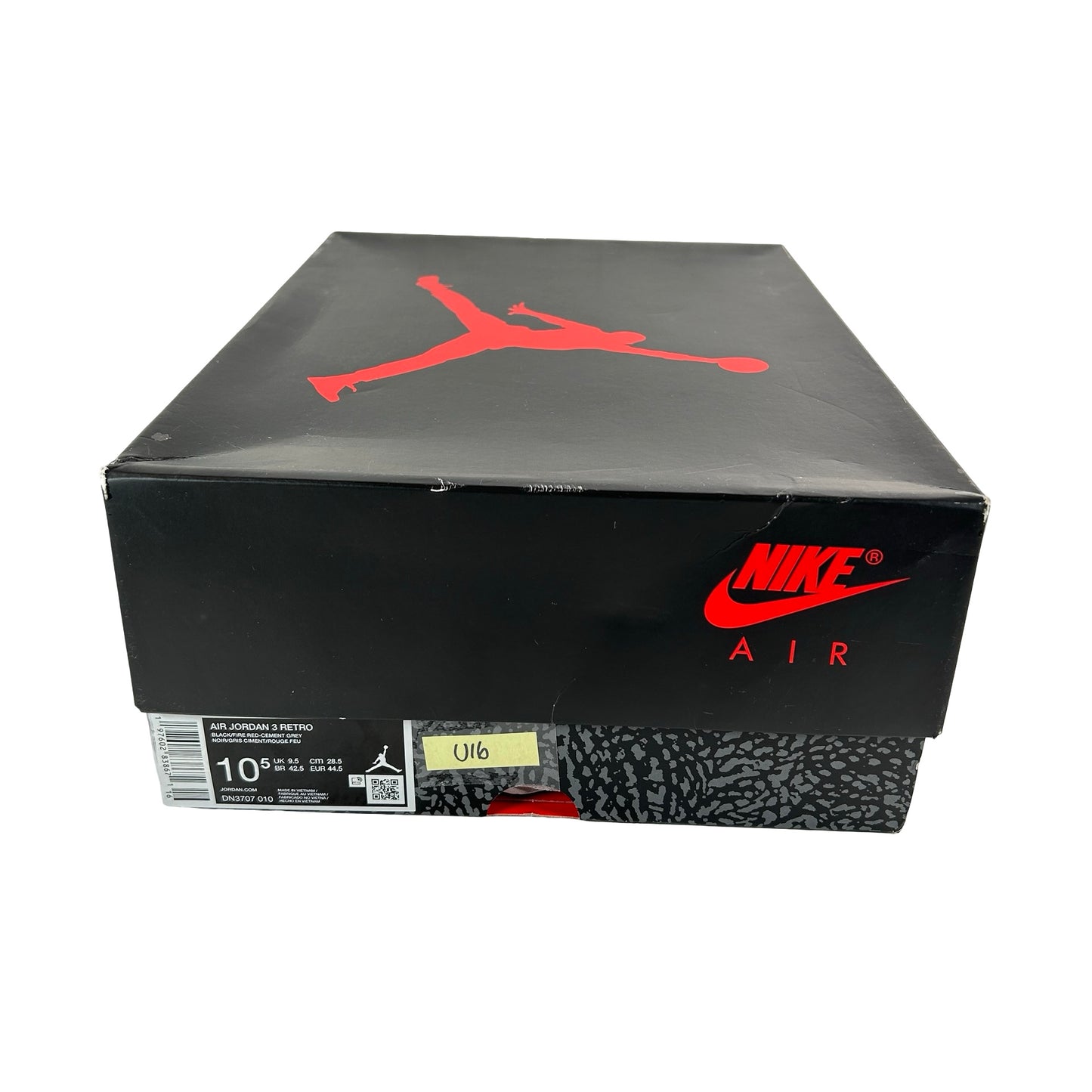DN3707 010 Jordan 3 Retro OG Black Cement (2024) [USED] - 10.5 M (Used16)