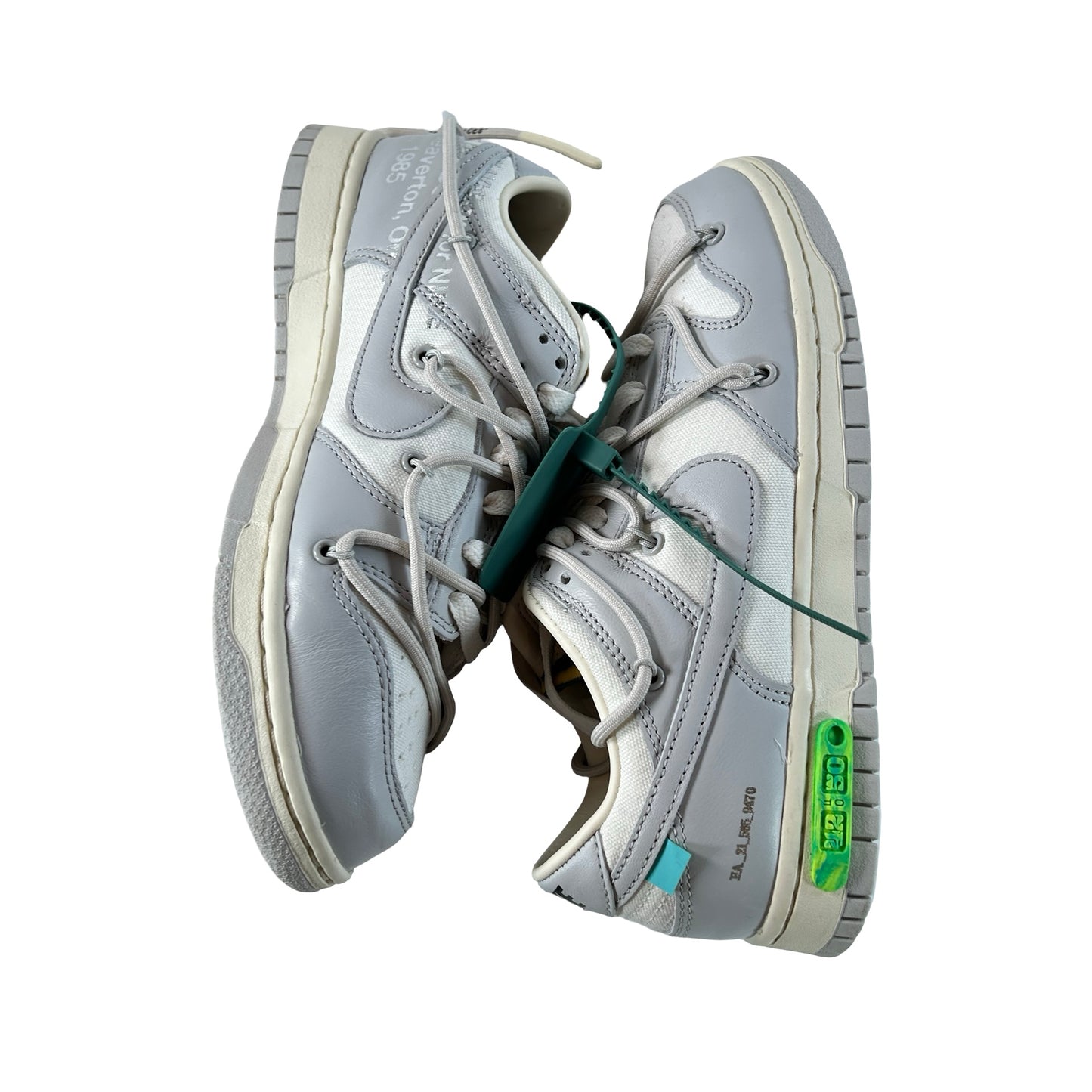 DM1602 117 Nike Dunk Low Off-White Lot 42 [USED] - 7.5 M (Used)