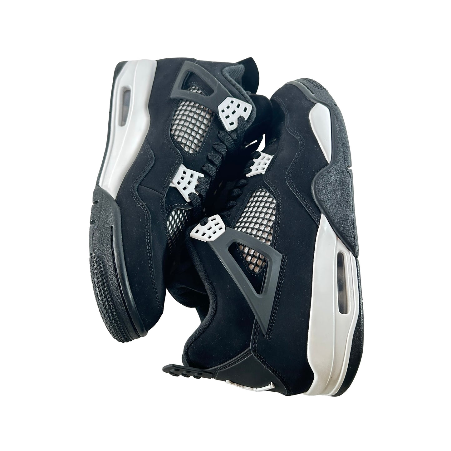FQ8138 001  Jordan 4 Retro White Thunder [USED] - 11 M (Used3) (No Box3)
