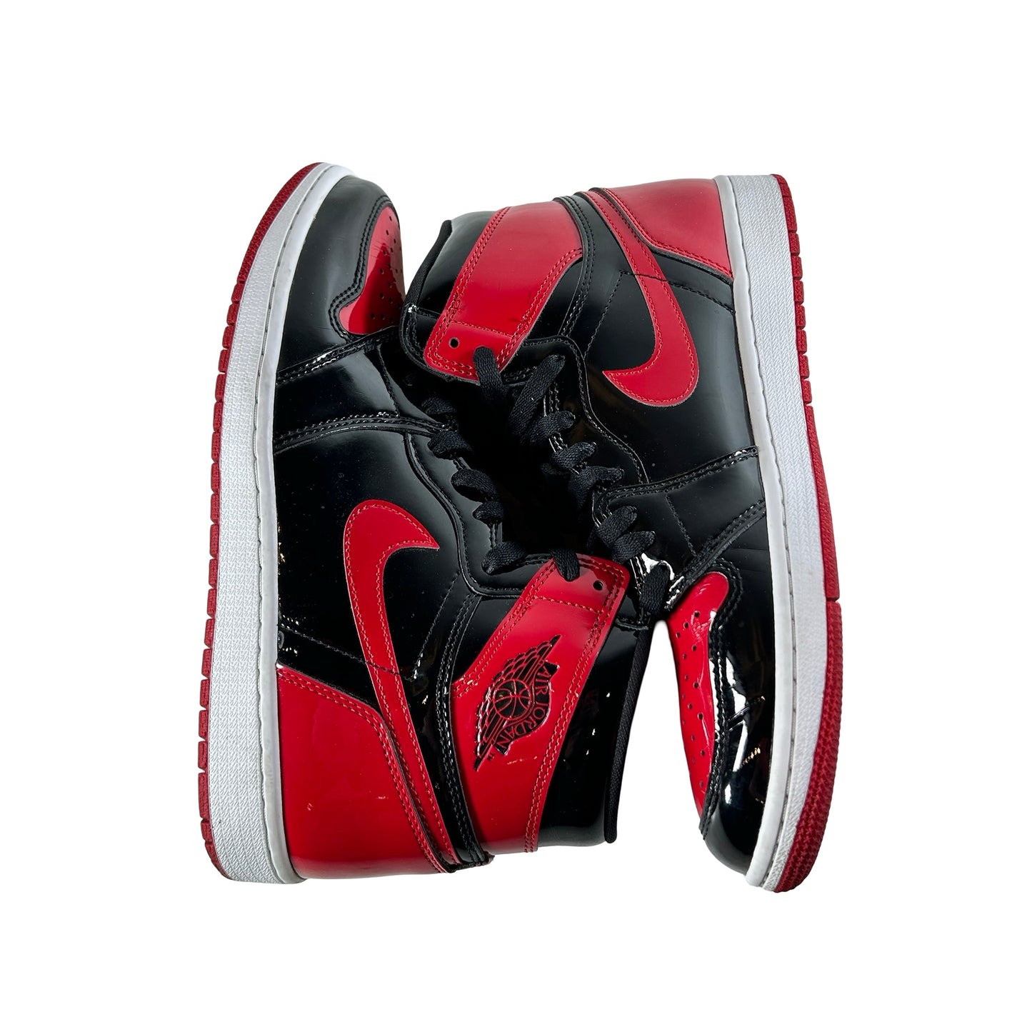 555088 063 Jordan 1 Retro High OG Patent Bred [USED] - 10 M (Used7)
