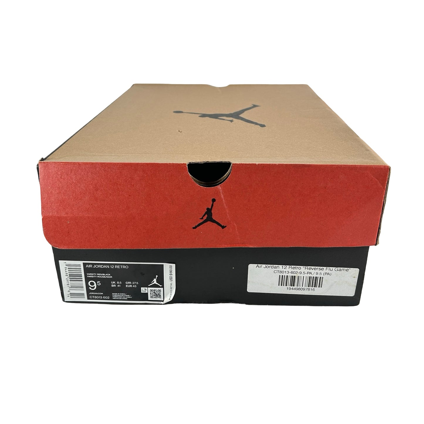 CT8013 602 Jordan 12 Retro Reverse Flu Game [USED] - 9.5 M (Used)