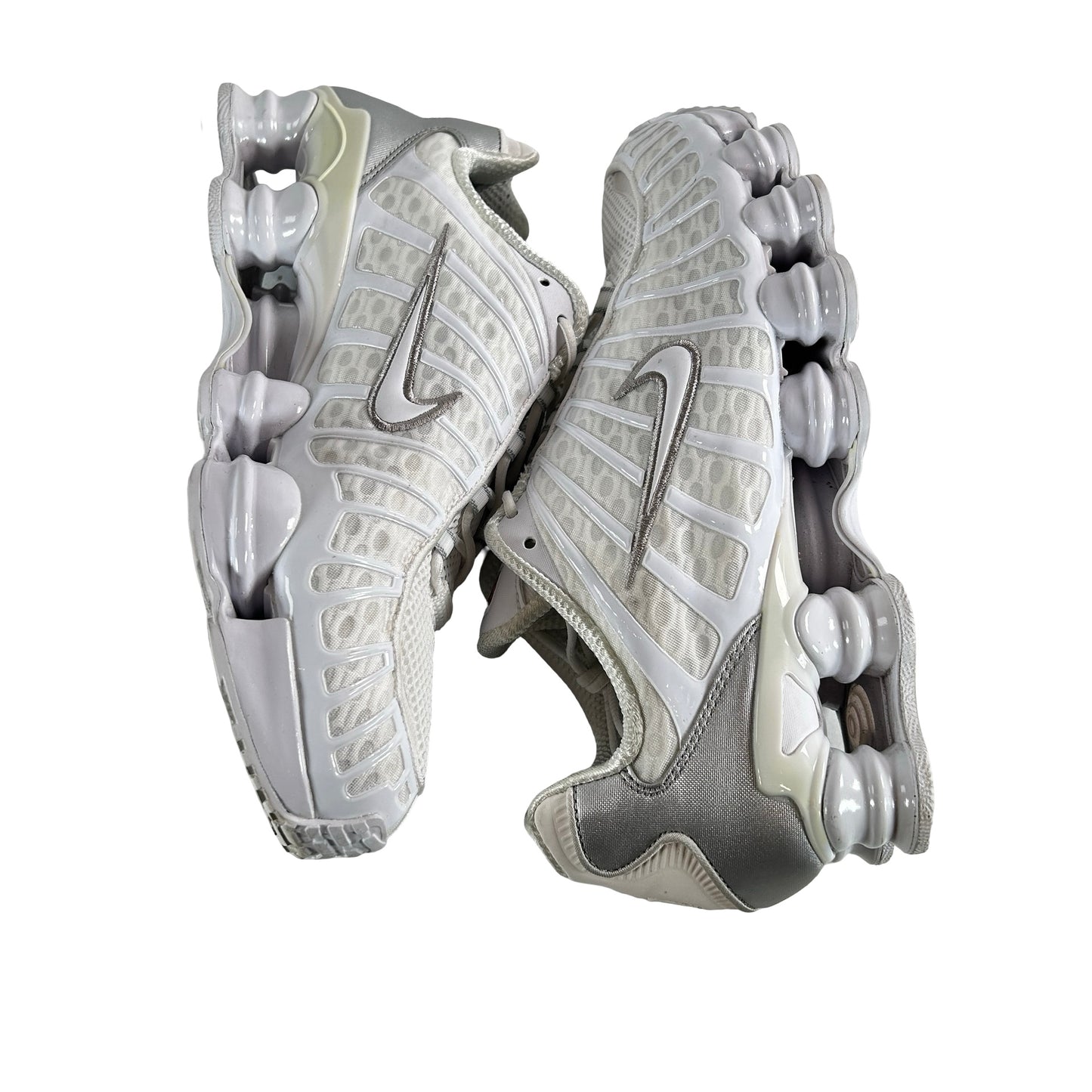 AV3595 100 Nike Shox TL White Metallic Silver [USED] - 10.5 M (Used)