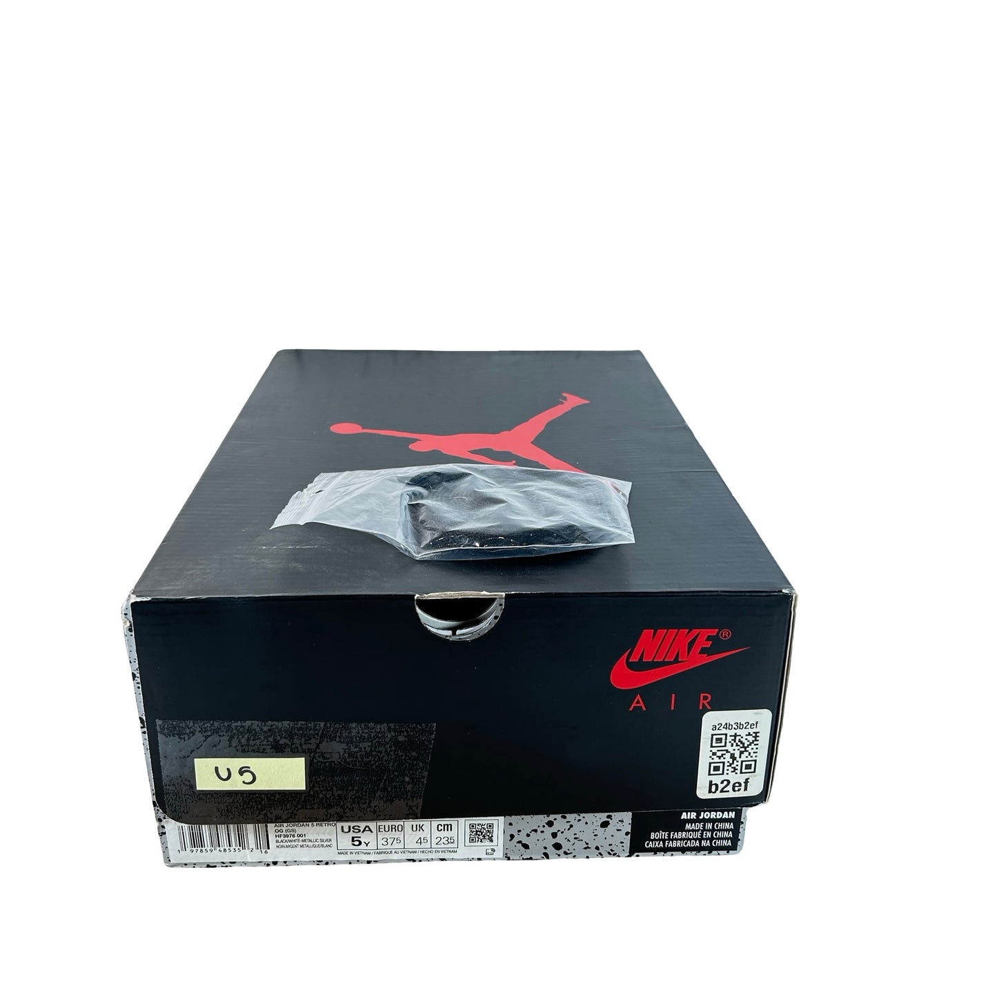 HF3976 001 Jordan 5 Retro OG Black Metallic Reimagined (GS) [USED] - 5 Y (Used5)