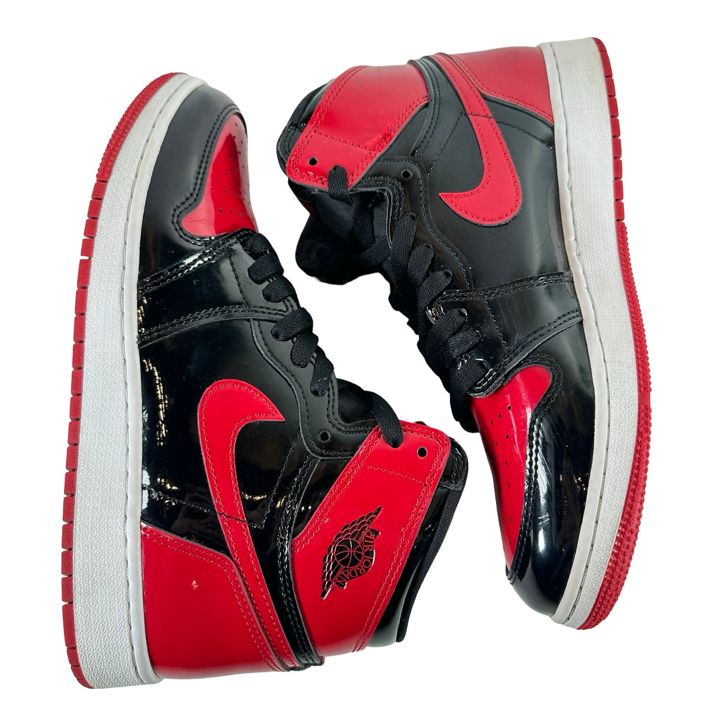 575441 063 Jordan 1 Retro High OG Patent Bred (GS) [USED] - 7 Y (Used)