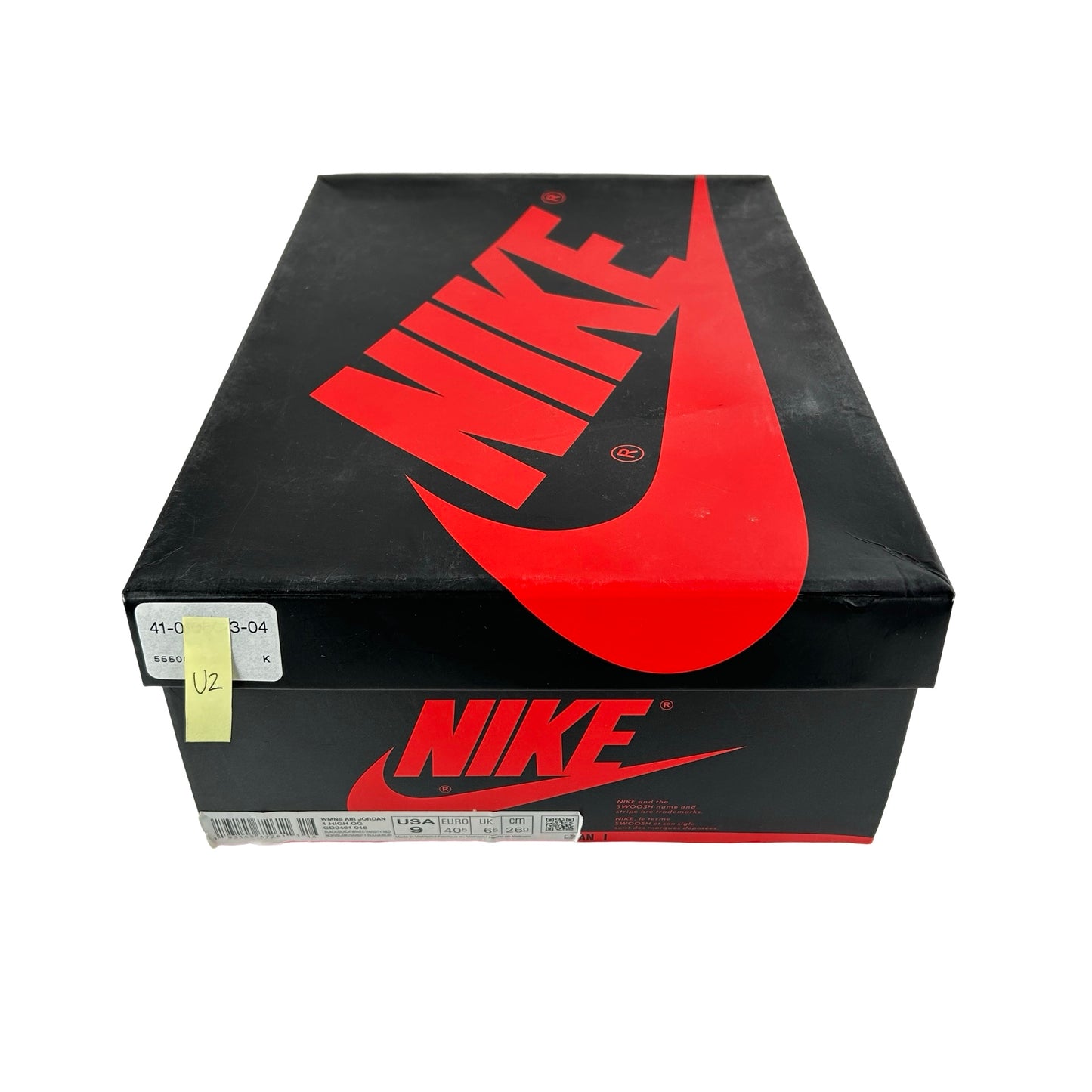 CD0461 016 Jordan 1 Retro High Satin Black Toe (Women's) [USED] - 9 W (Used2)