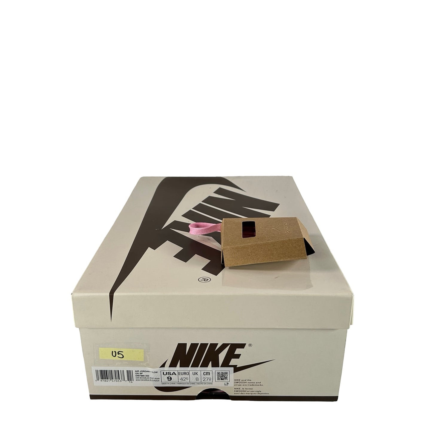 DM7866 202 Jordan 1 Retro Low OG SP Travis Scott Velvet Brown [USED] - 9 M (Used5)