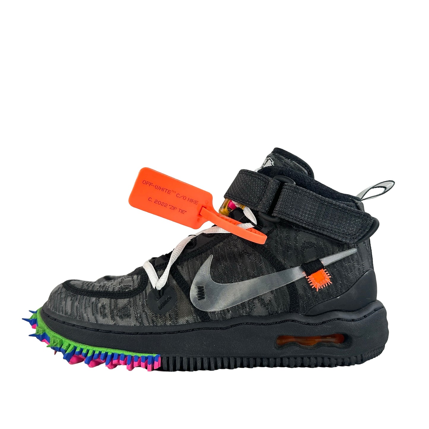 DO6290 001 Nike Air Force 1 Mid Off-White Black [USED] - 7 M (Used)