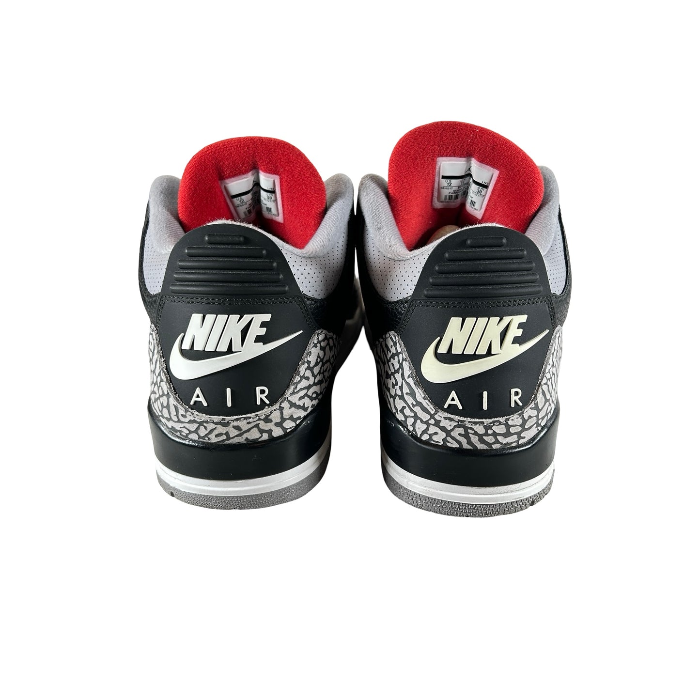 854262 001 Jordan 3 Black Cement 2018 [USED] - 12 M (Used7)
