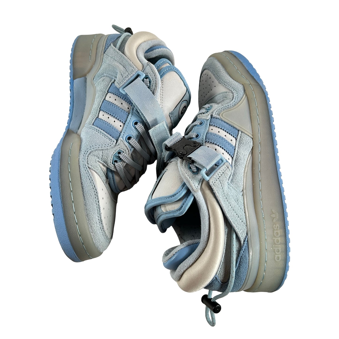 GY9693 adidas Forum Buckle Low Bad Bunny Blue Tint [USED] - 8 M (Used2)
