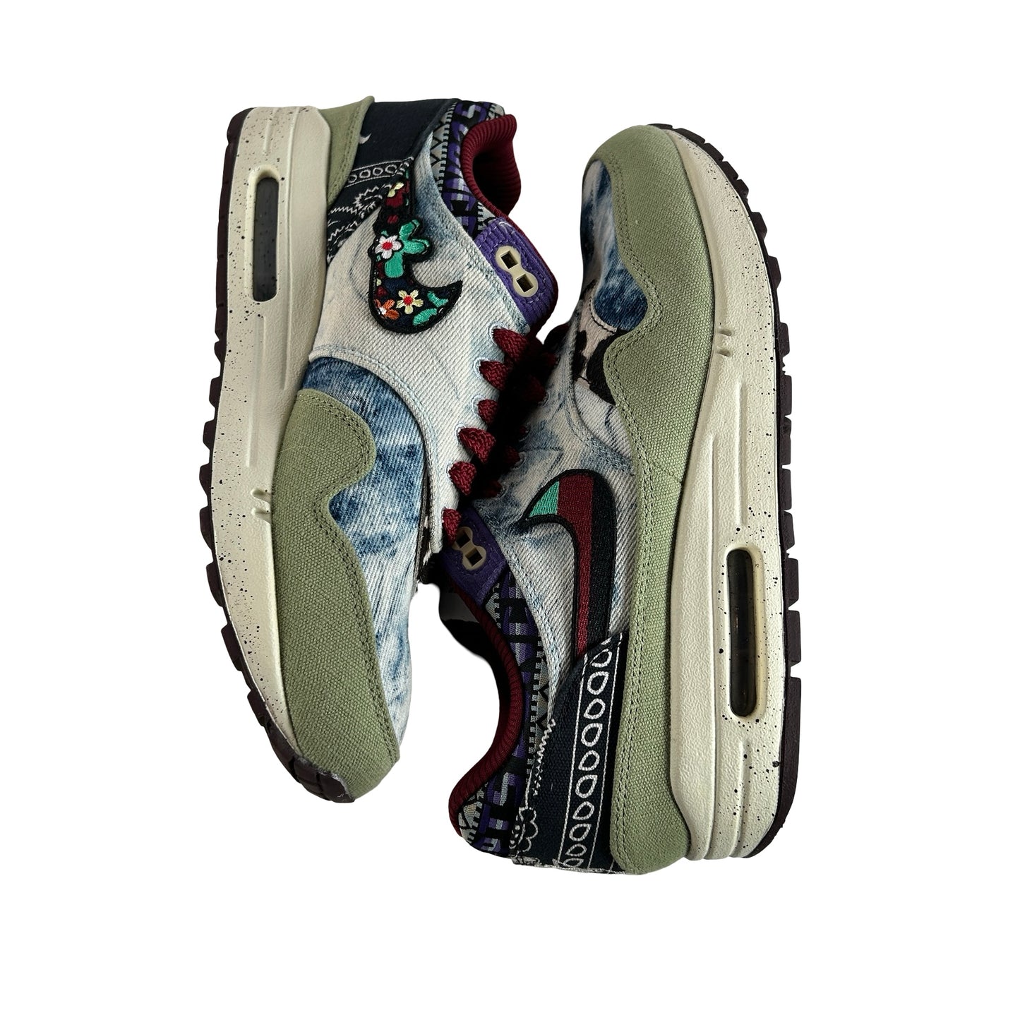 DN1803 300 Nike Air Max 1 Concepts Denim Olive Canvas [USED] - 8 M (Used) (Replace Box)