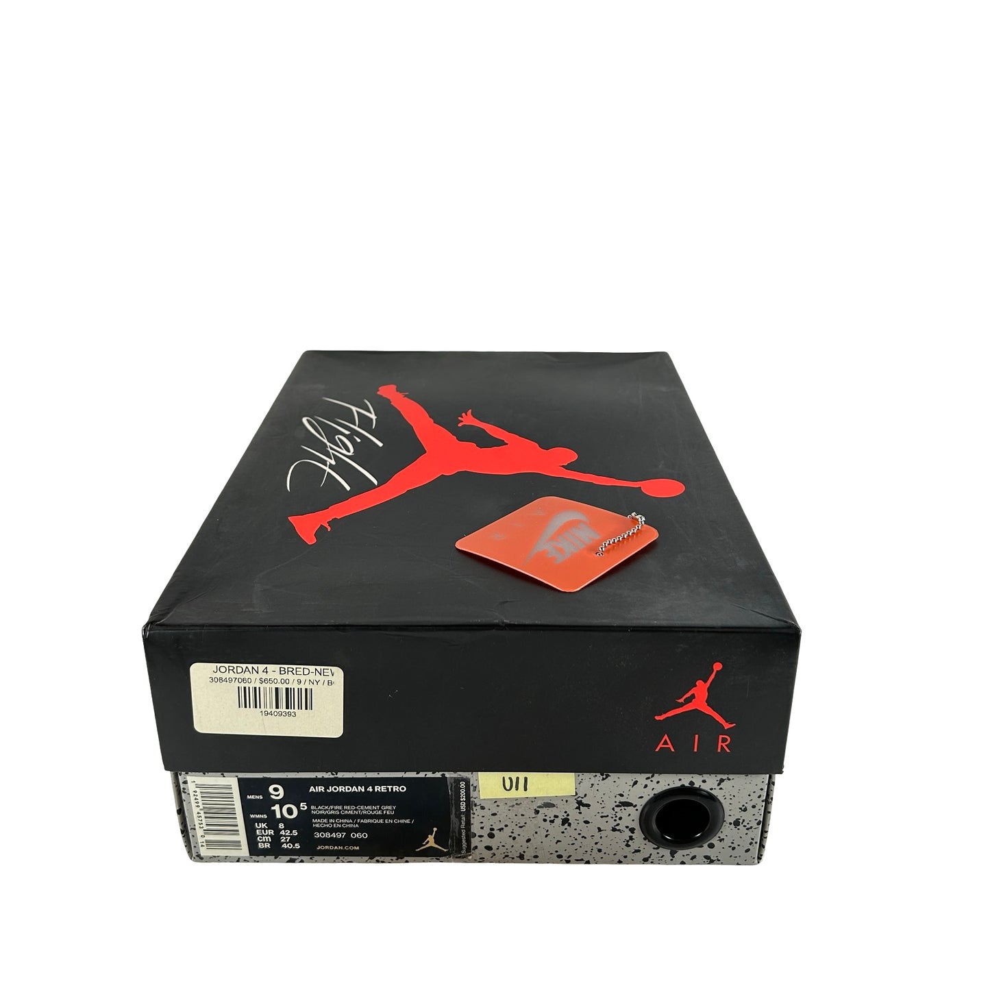308497 060 Jordan 4 Bred (2019) [USED] - 9 M (Used11)