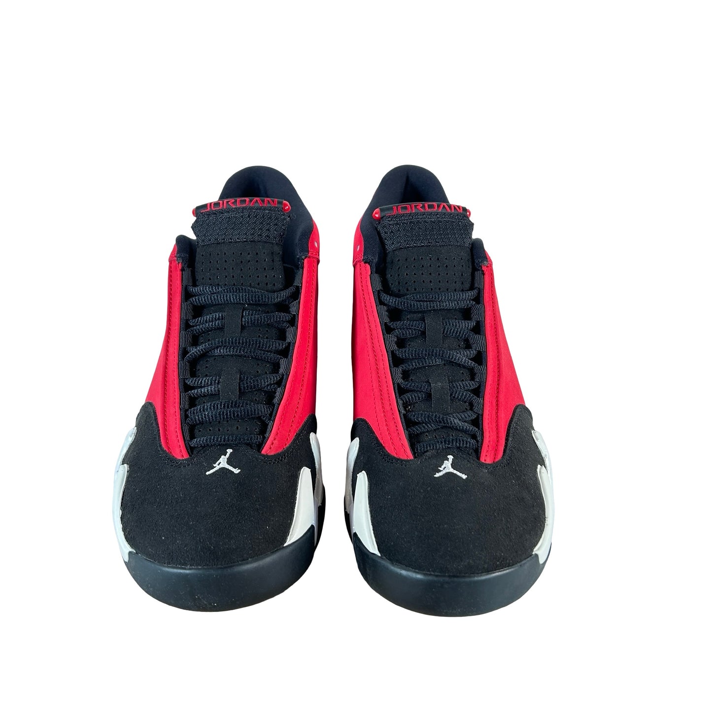 487471 006 Jordan 14 Retro Gym Red Toro - 9.5 M (Yellowing Midsole)