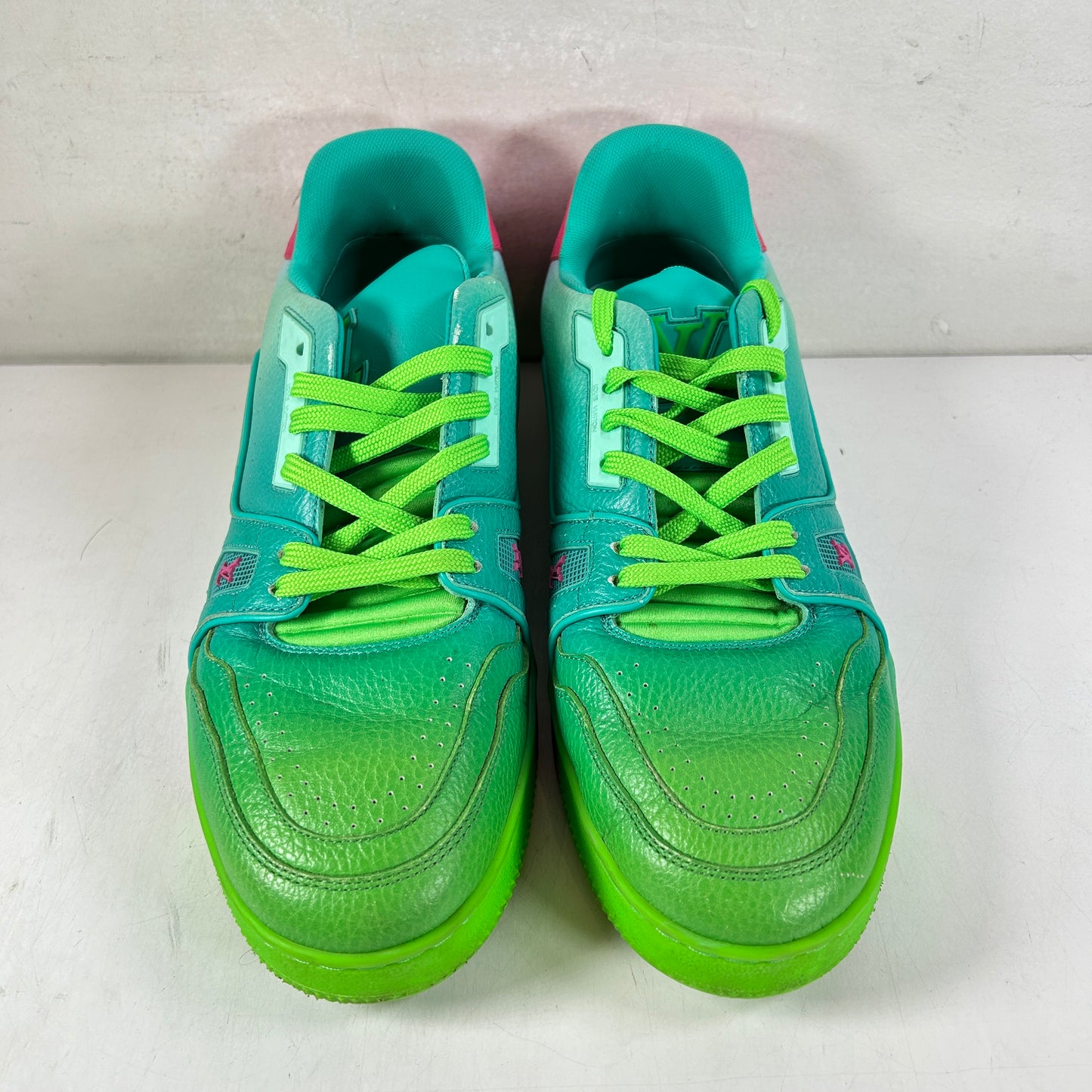 1A9TRU Louis Vuitton Trainer Green Ombre - LV 7 (Used) (No Box)