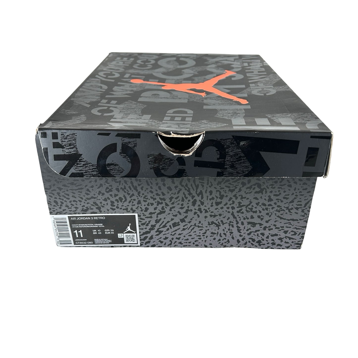 CT8532 080 Jordan 3 Retro Fear Pack (2023) [USED] - 11 M (Used6)