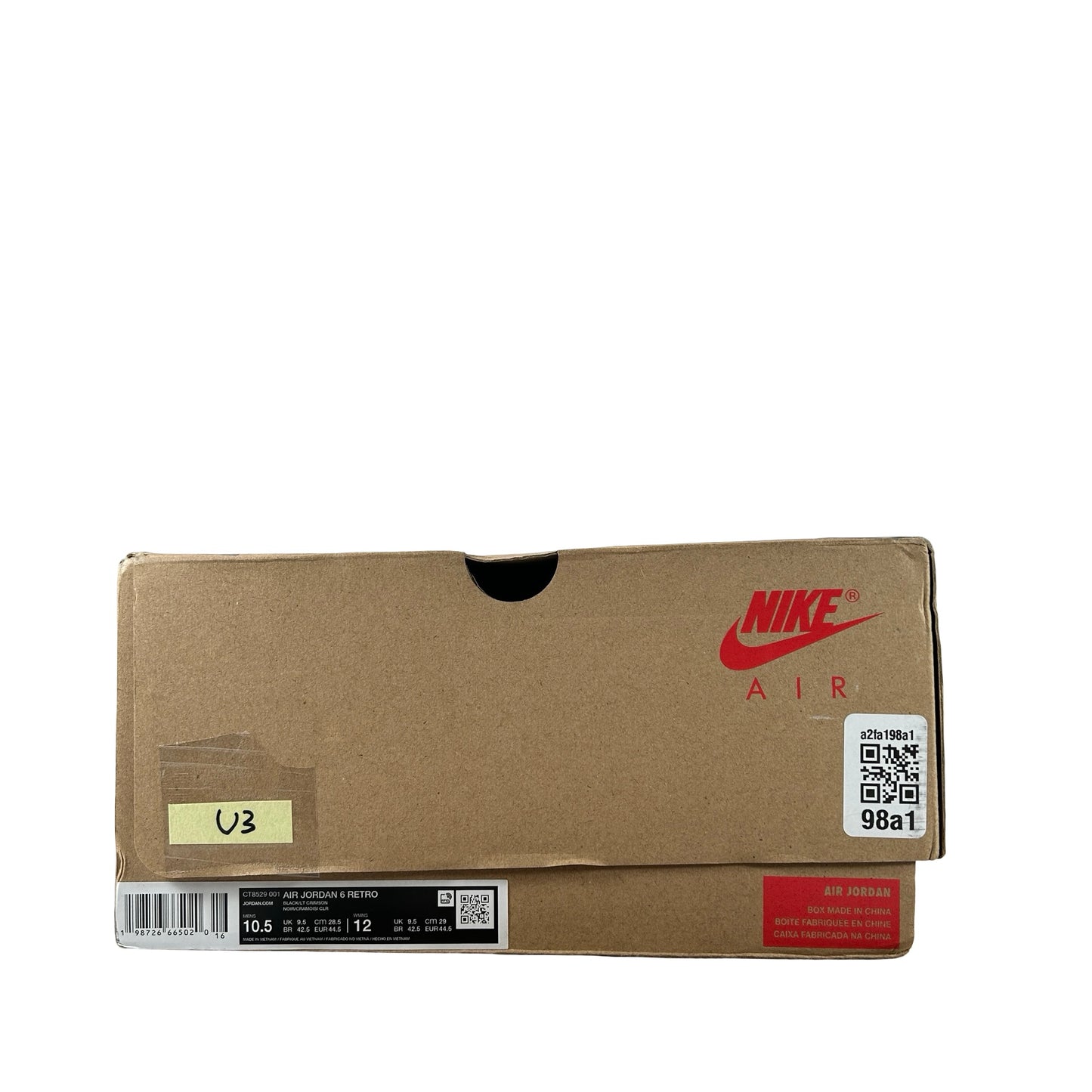 CT8529 001 Air Jordan 6 Retro Reverse Infrared Salesman (2026) [USED] - 10.5 M (Used3)