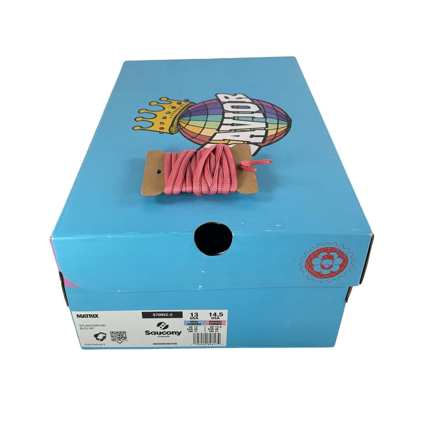 S70922 2 Saucony Matrix Jae Tips No Shoes In The House Blue Pink [USED] - 13 M (Used)